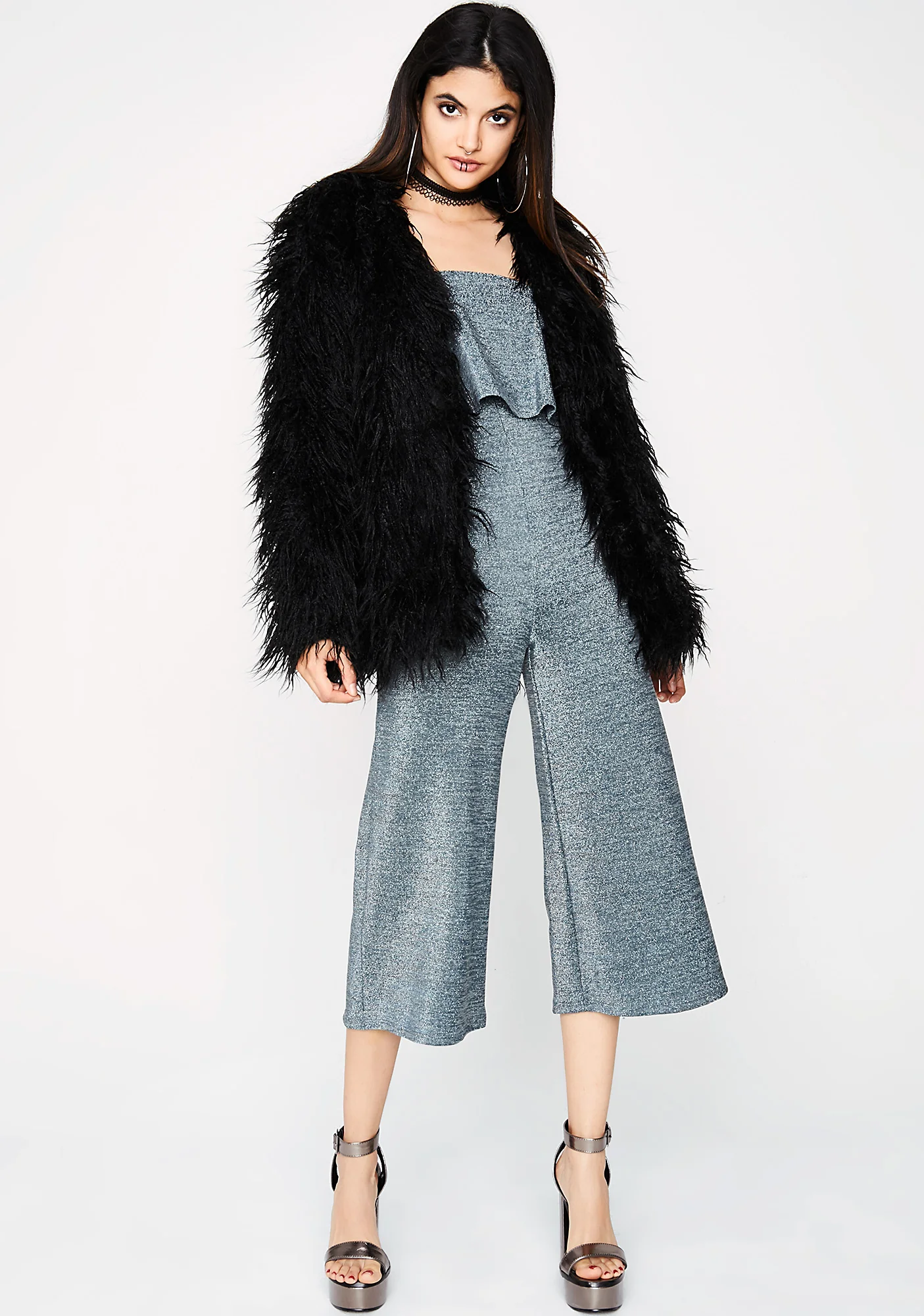 Only Girl Ruffle Jumpsuit - Image 4