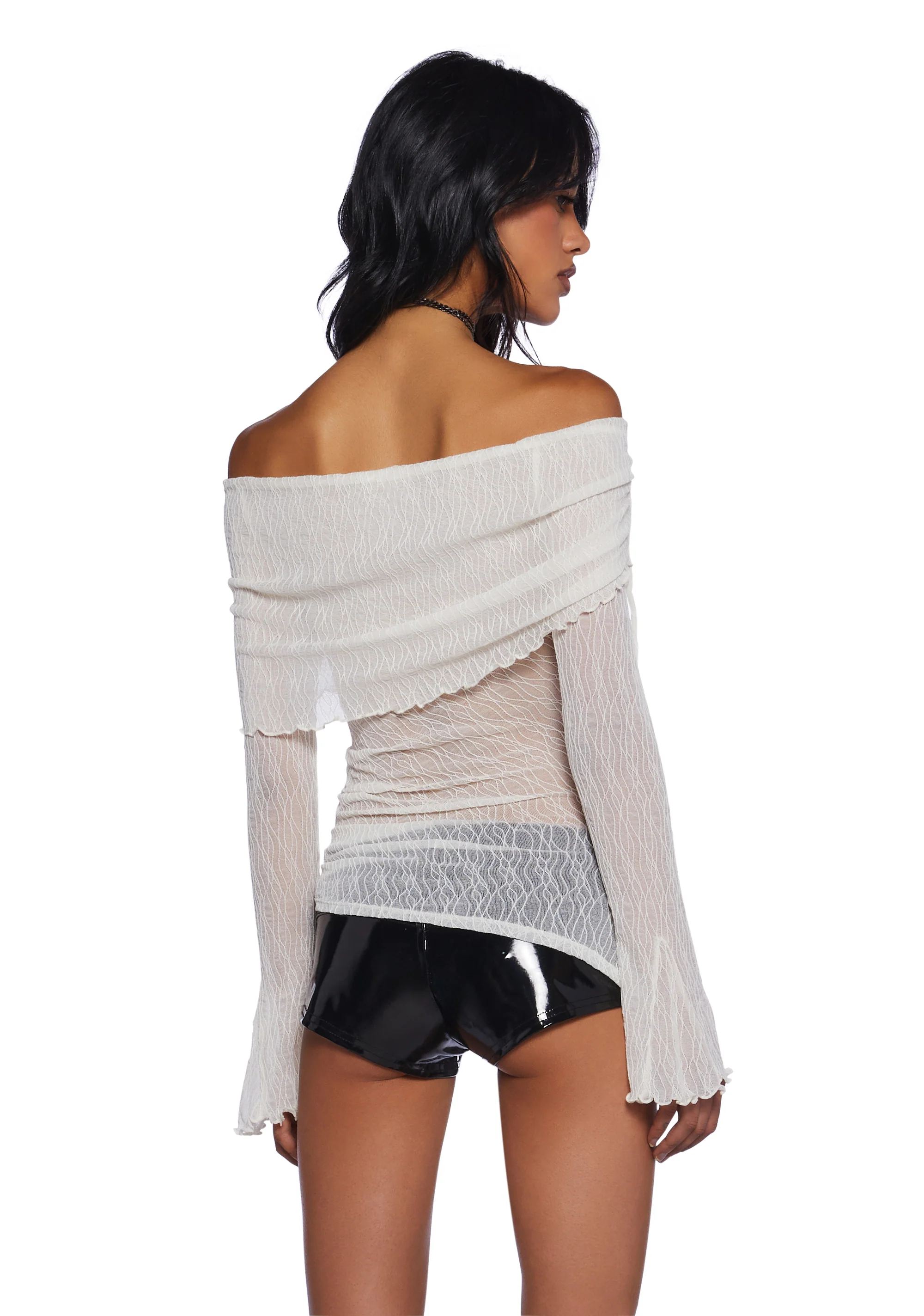 Only Yours Long Sleeve Top - Ivory - Image 4
