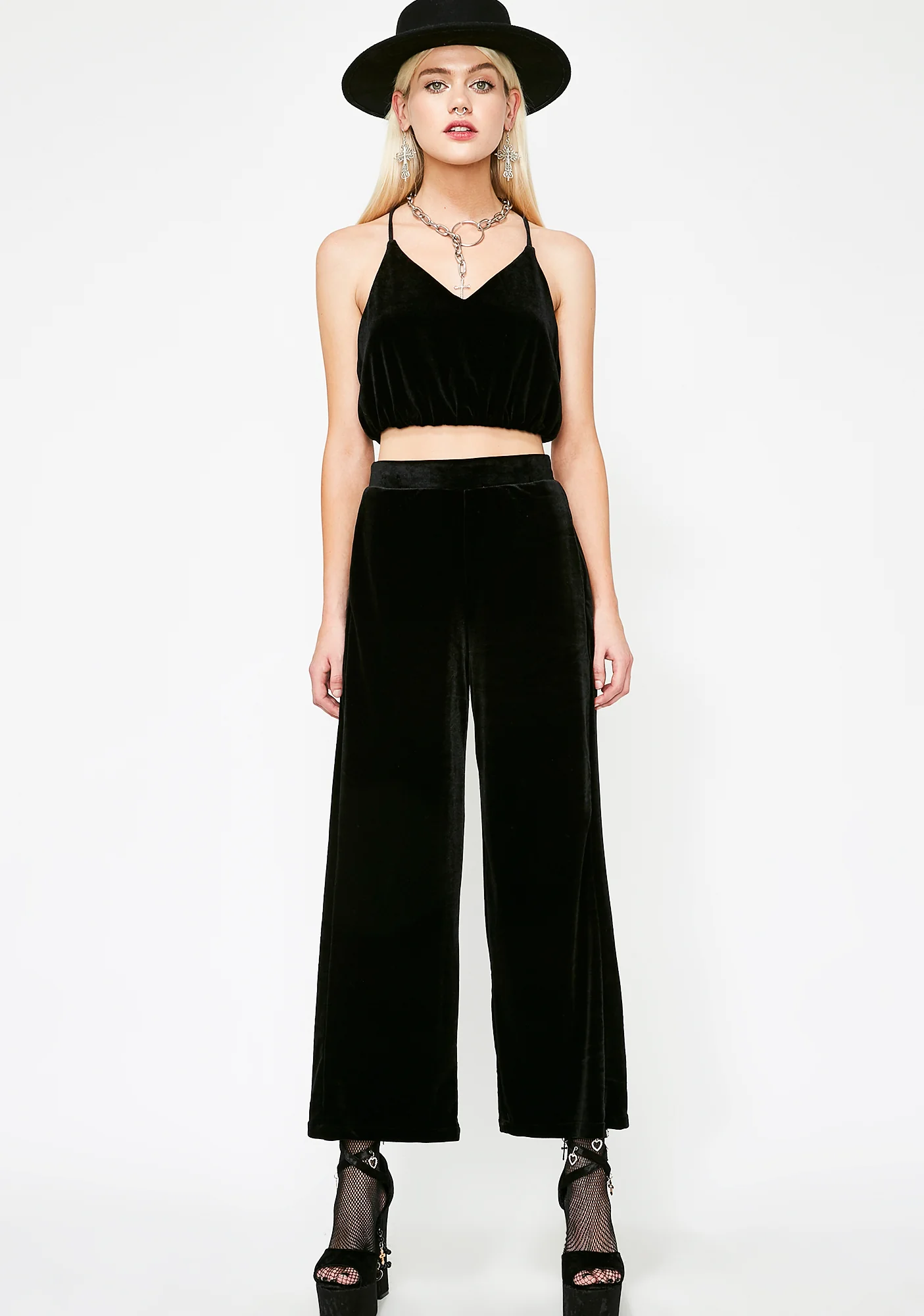 Onyx Blessings On Blessings Velvet Pants - Image 3