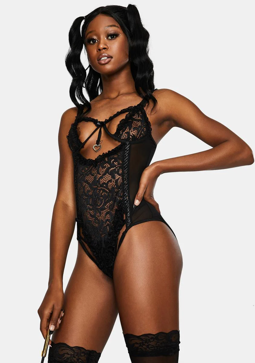 Onyx Fast Learner Lace Teddy - Image 2