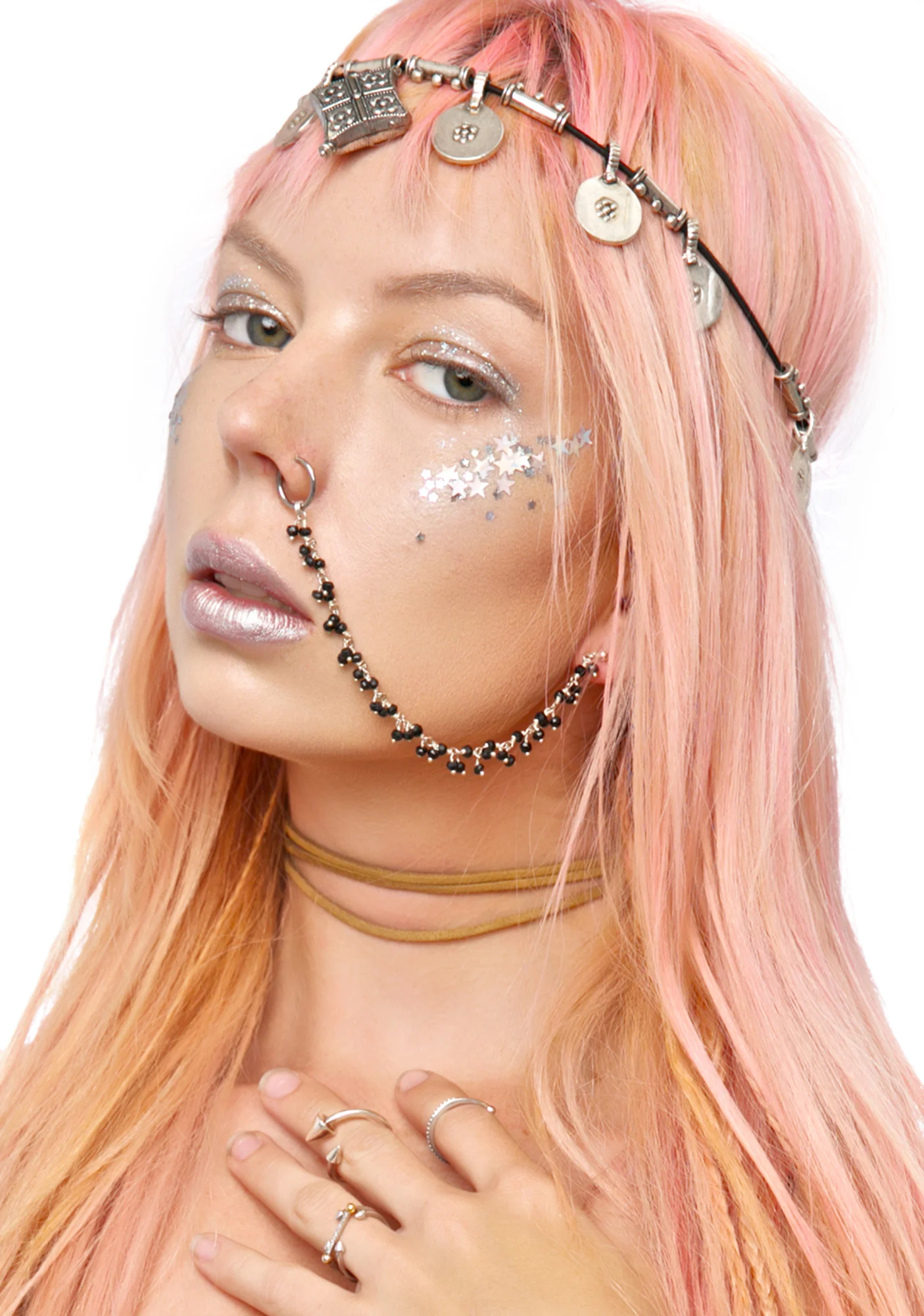 Onyx Nose Chain - Image 2