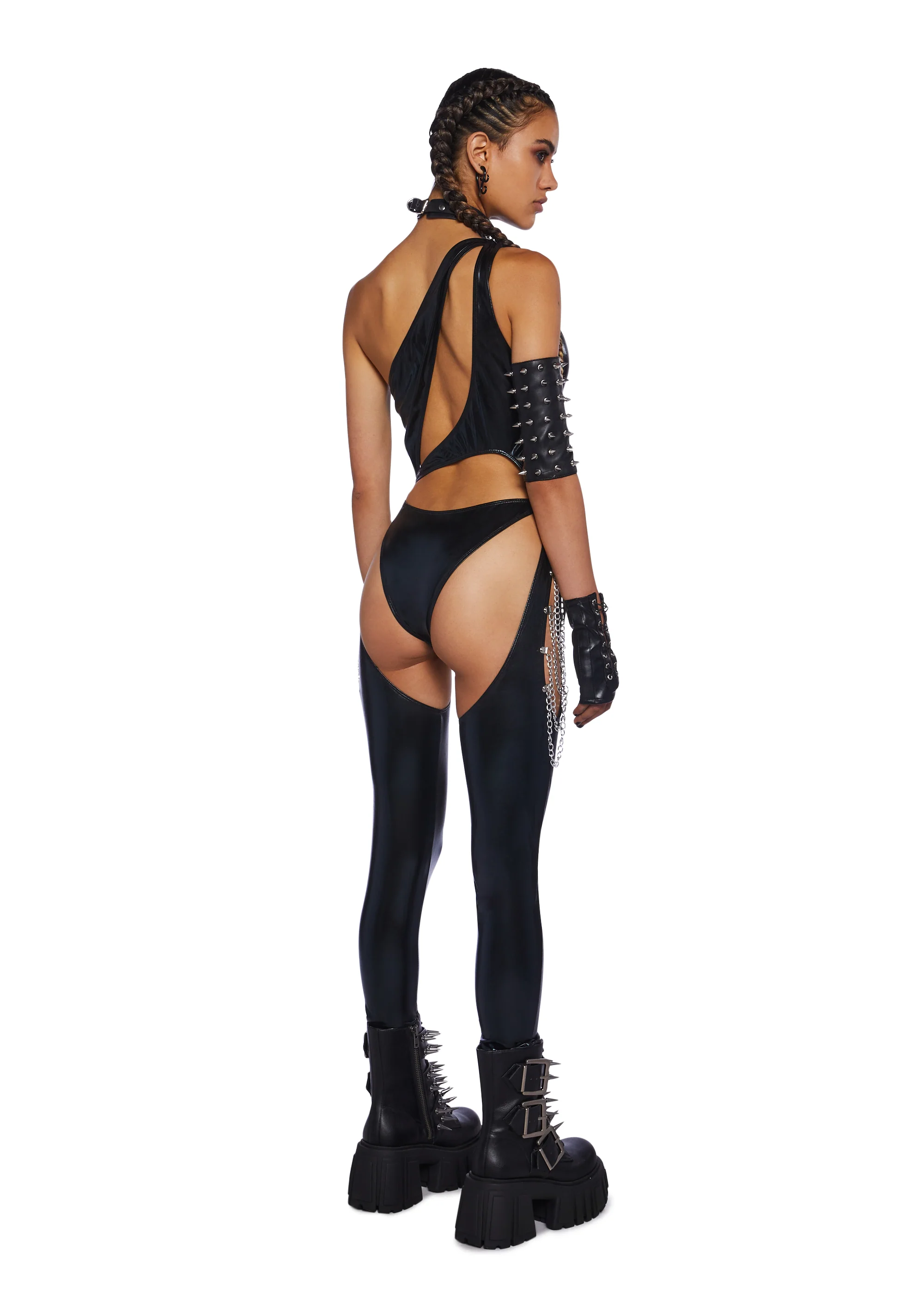 Onyx Prism Moonwalk Cut-Out Catsuit - Image 4