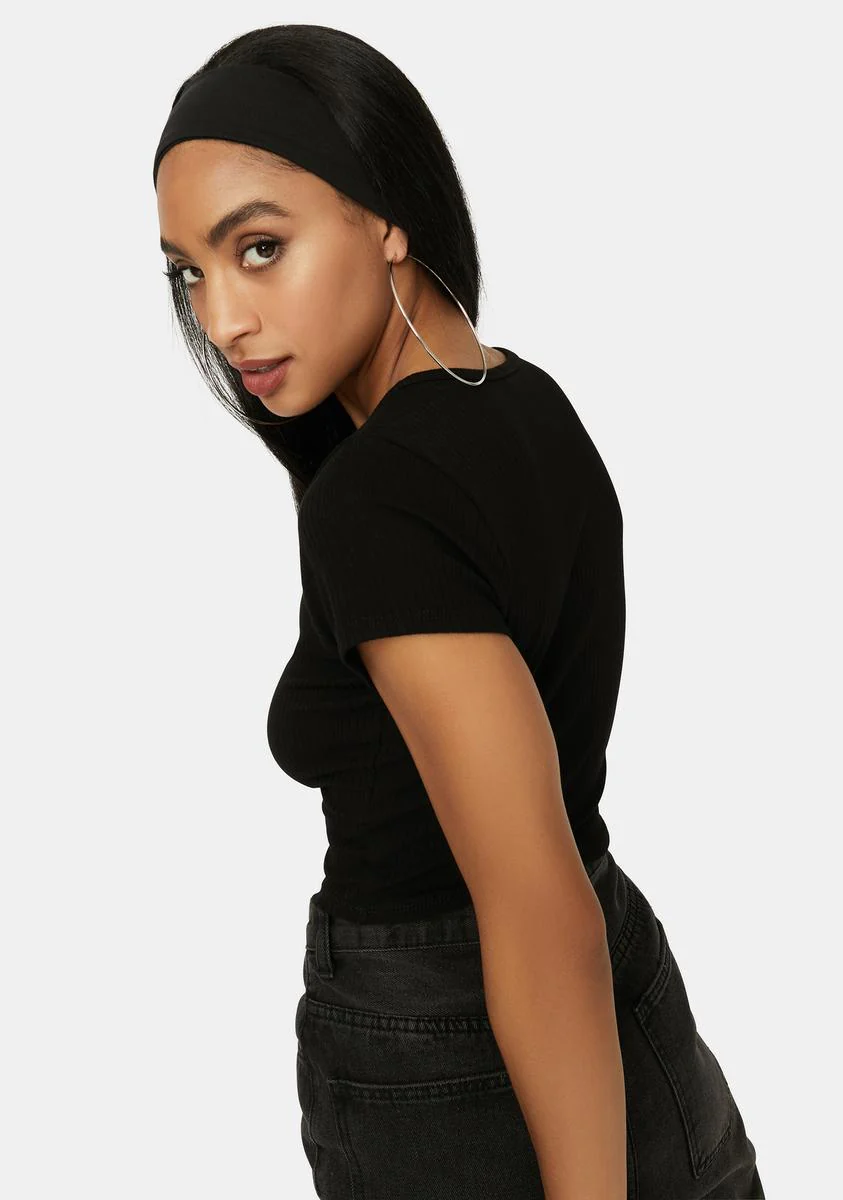 Onyx Shoot My Shot Crop Tee - Image 4