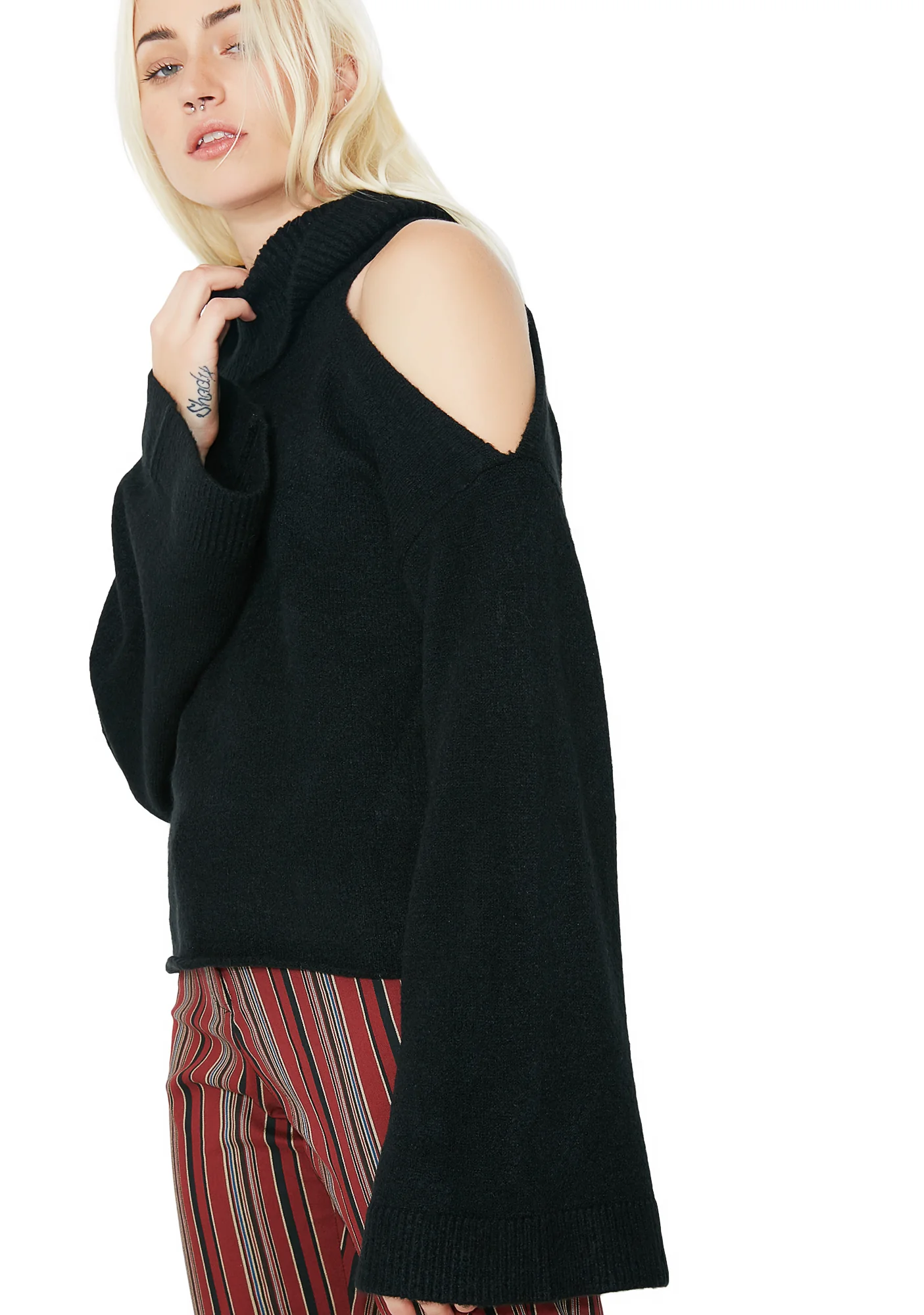 Open Arms Turtleneck Sweater - Image 3