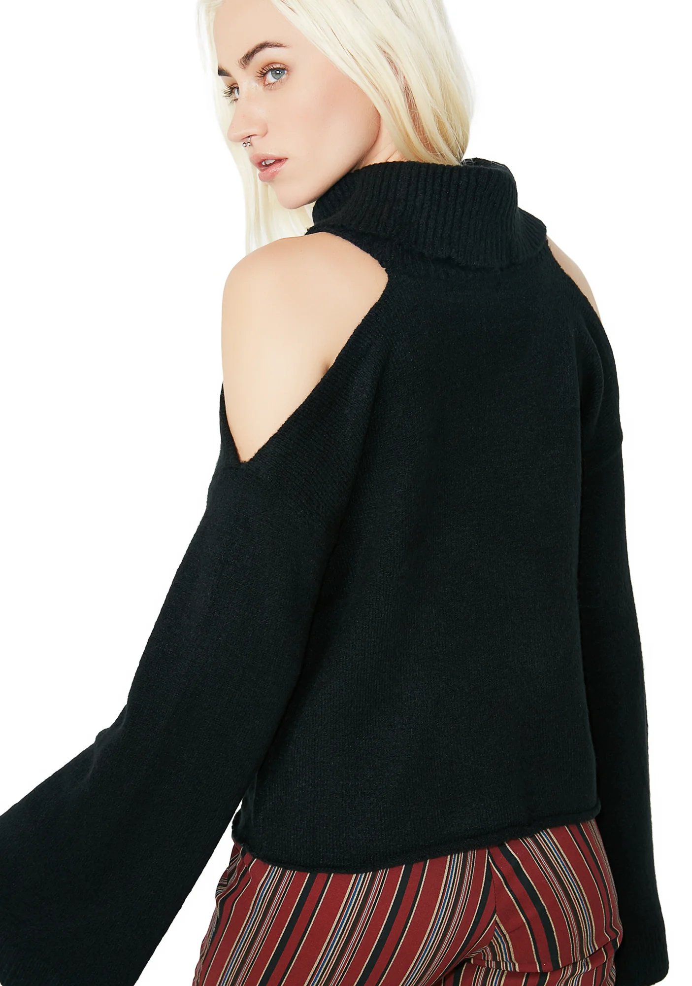 Open Arms Turtleneck Sweater - Image 4