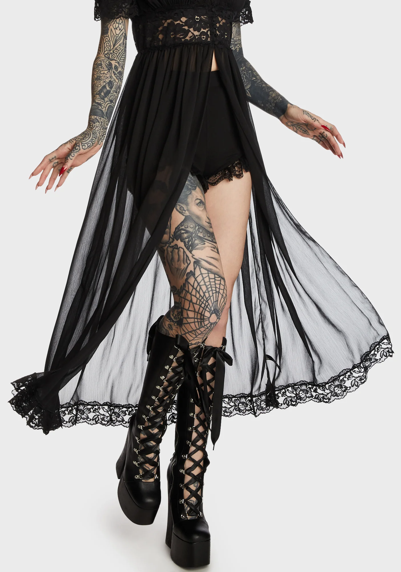 Open Roads Chiffon Duster - Image 2