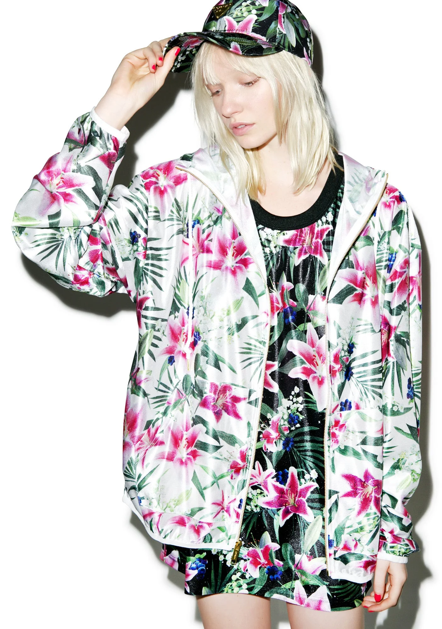Optical Garden Hoodie - Black - Image 4