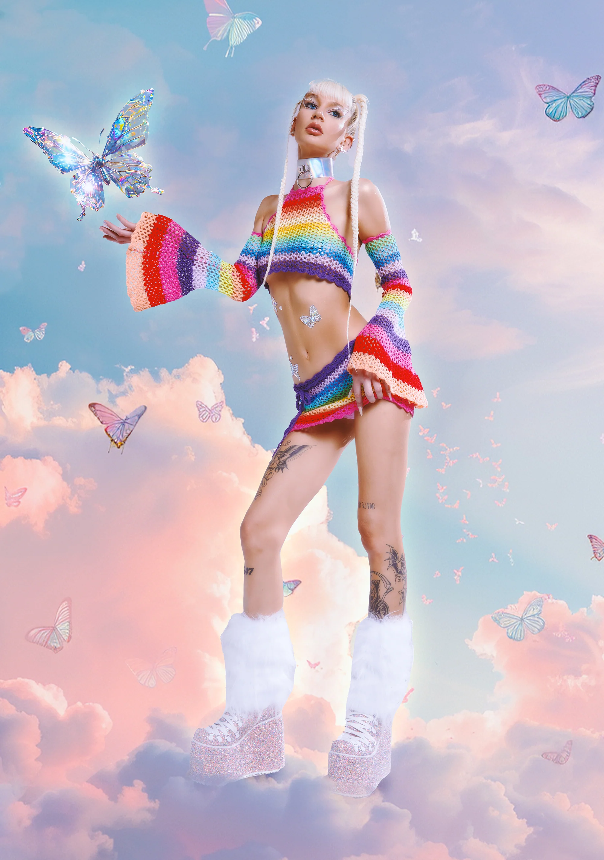 Optical Retrograde Mini Skirt - Image 6