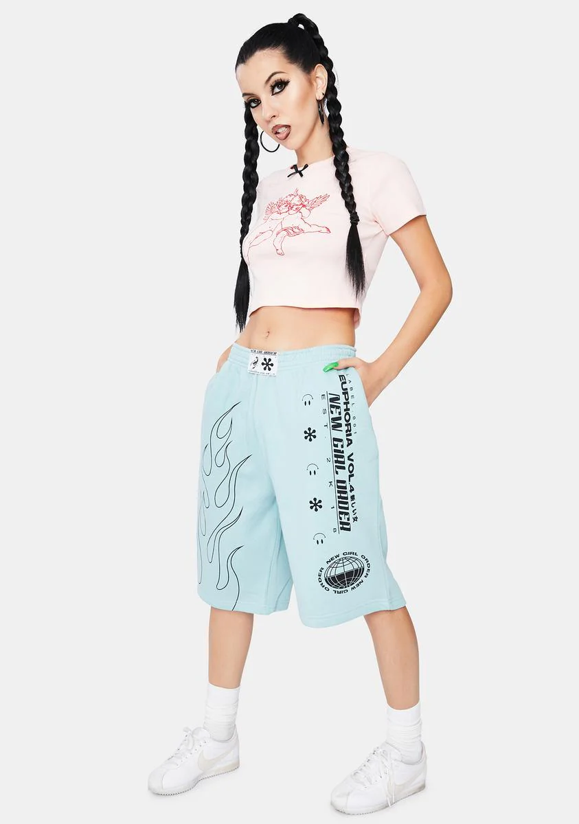 Outline Flame Sport Shorts - Image 3