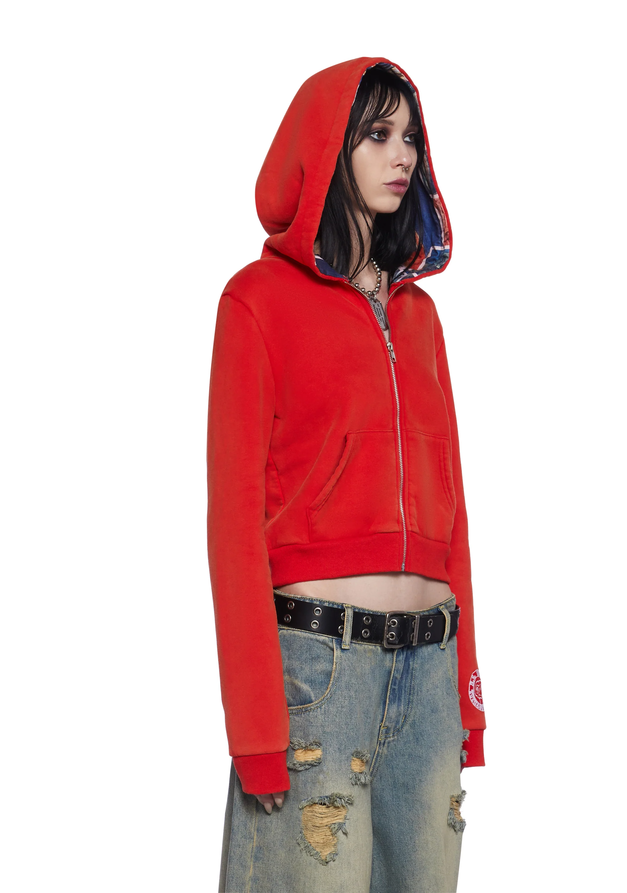 Over The Moon Cropped Hoodie - Image 3