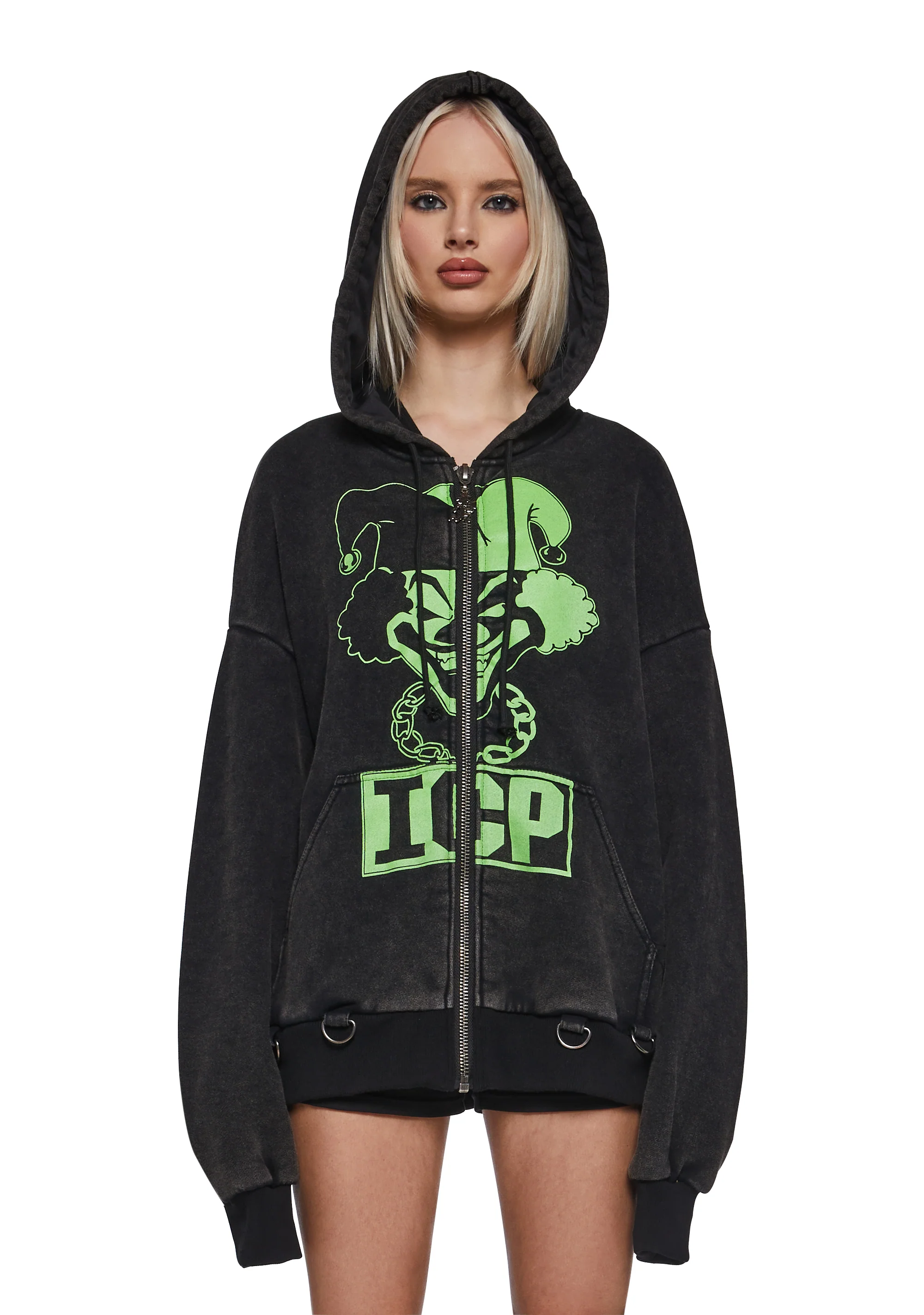 Glow In The Dark Juggla Washed Hoodie - Image 5