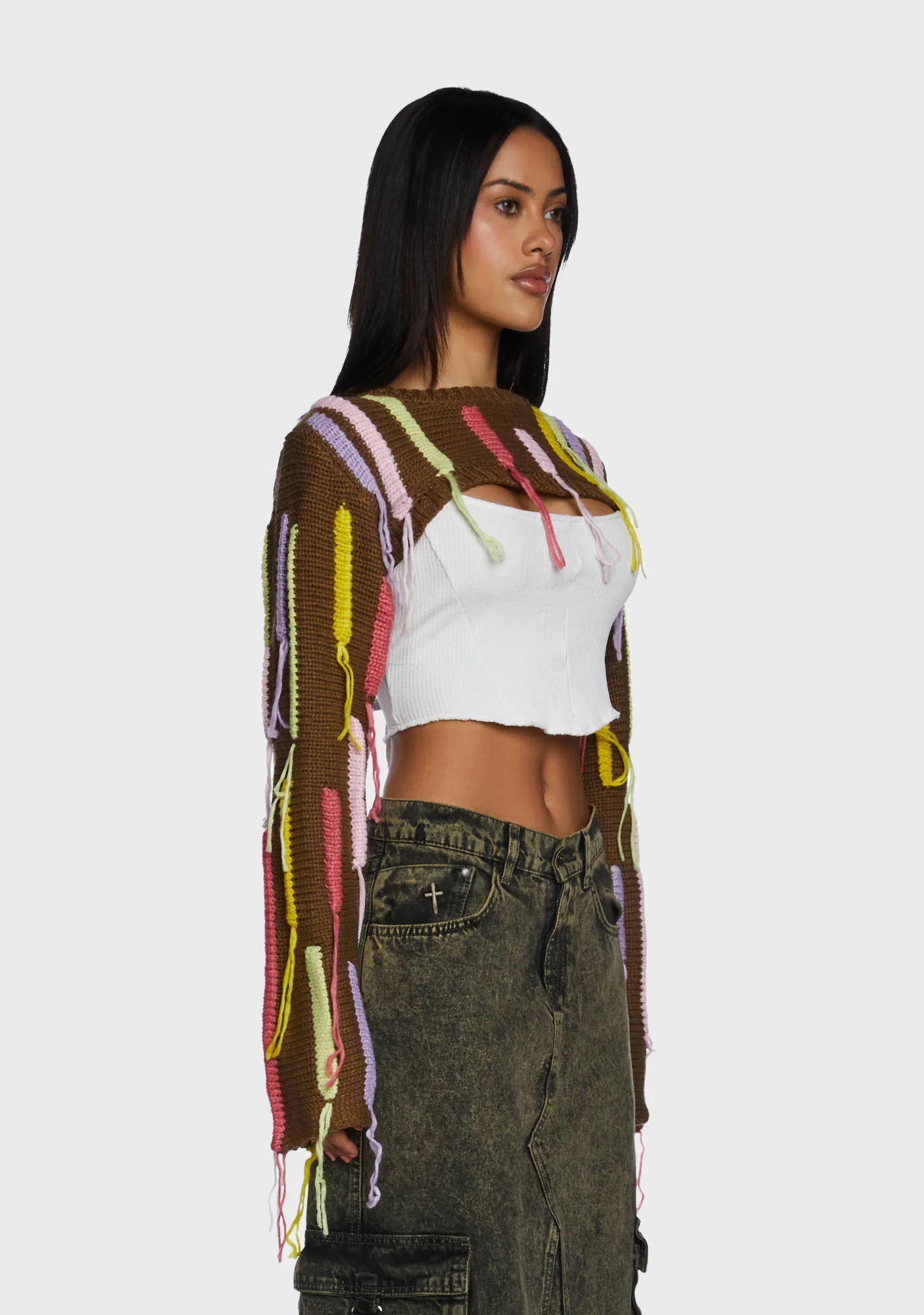 Painter Ultra Cropped Knit Shrug - Image 3