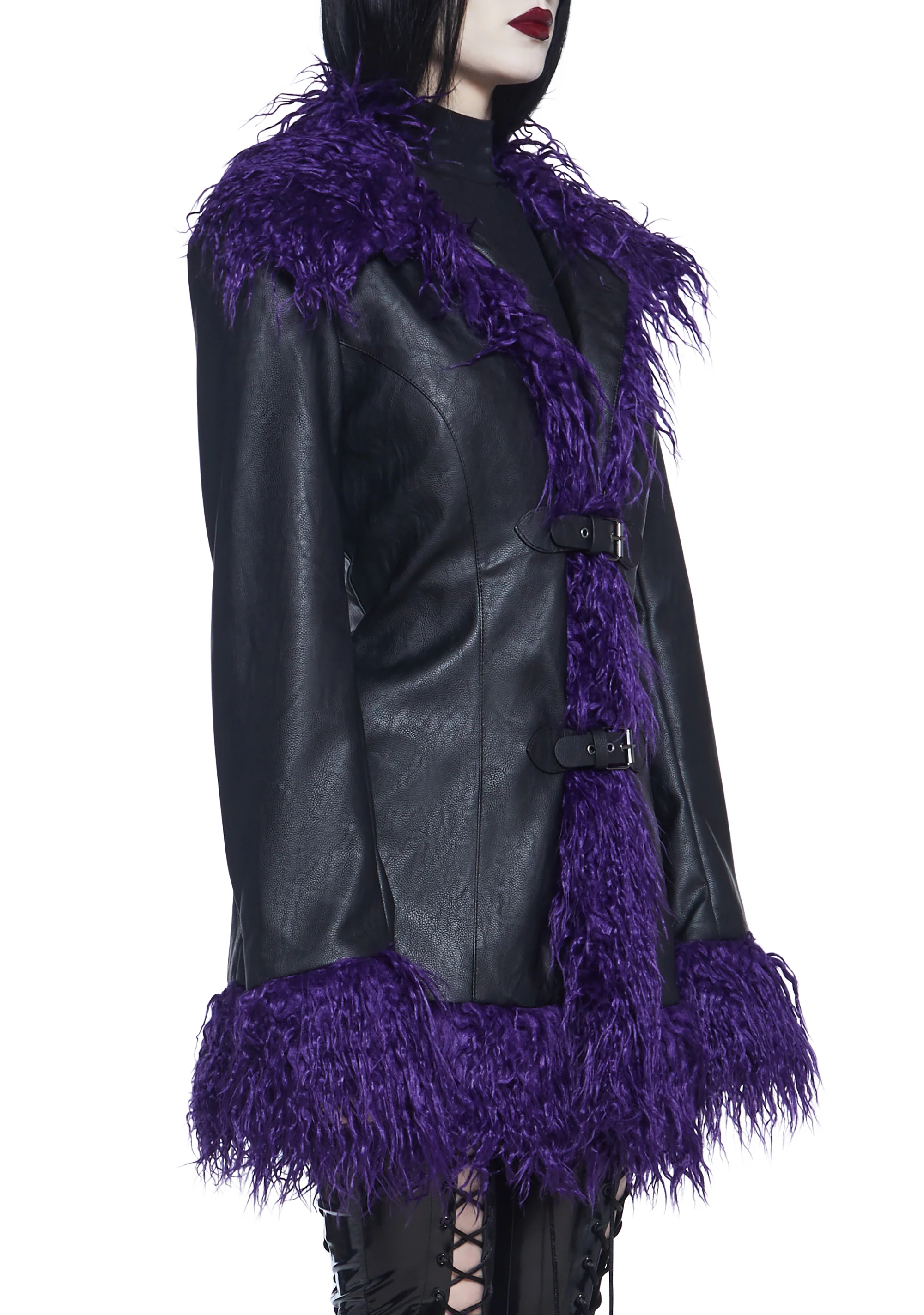 Passing Through Faux Fur Jacket - Image 5