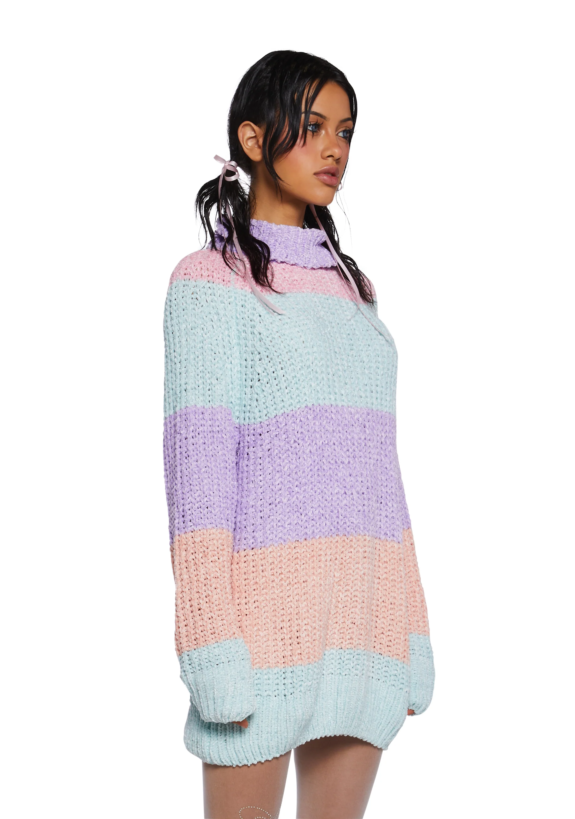 Pastel Sweetz Striped Sweater - Image 3