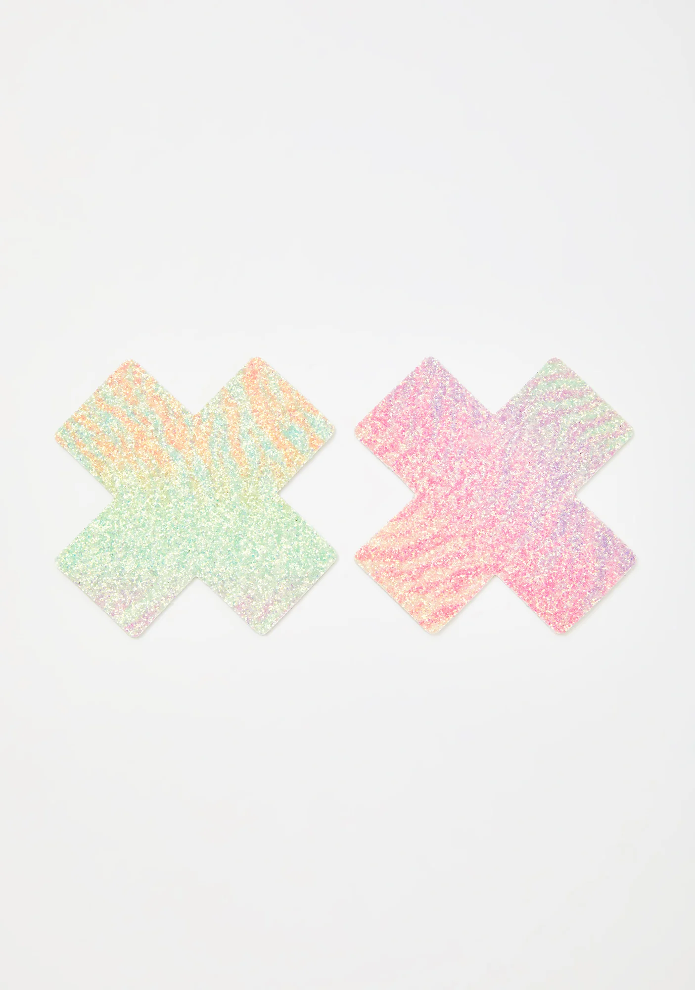 Pastel Zebra Print Cross Pasties - Image 2