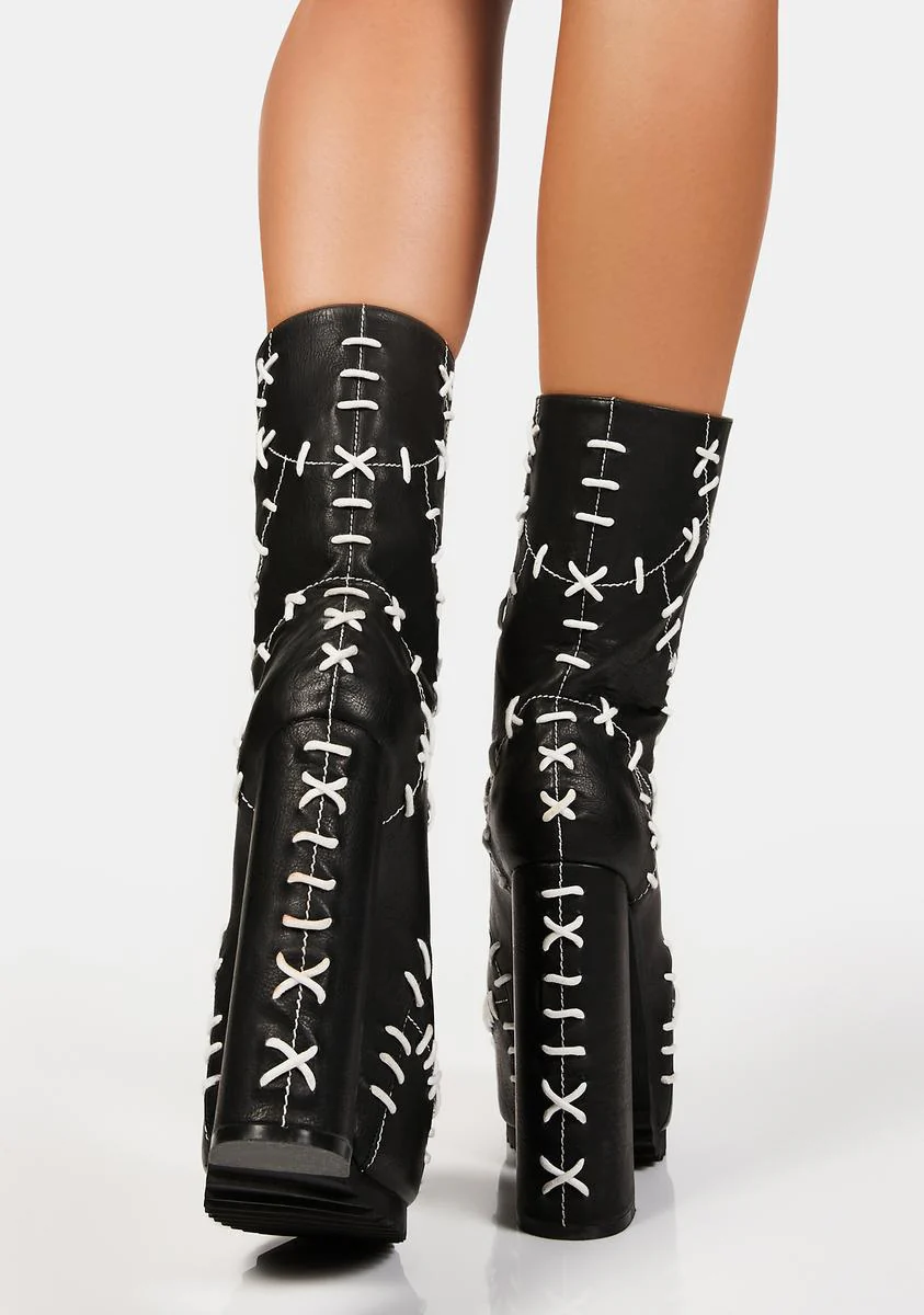 Patch Me Up Lace Up Boots - Image 5