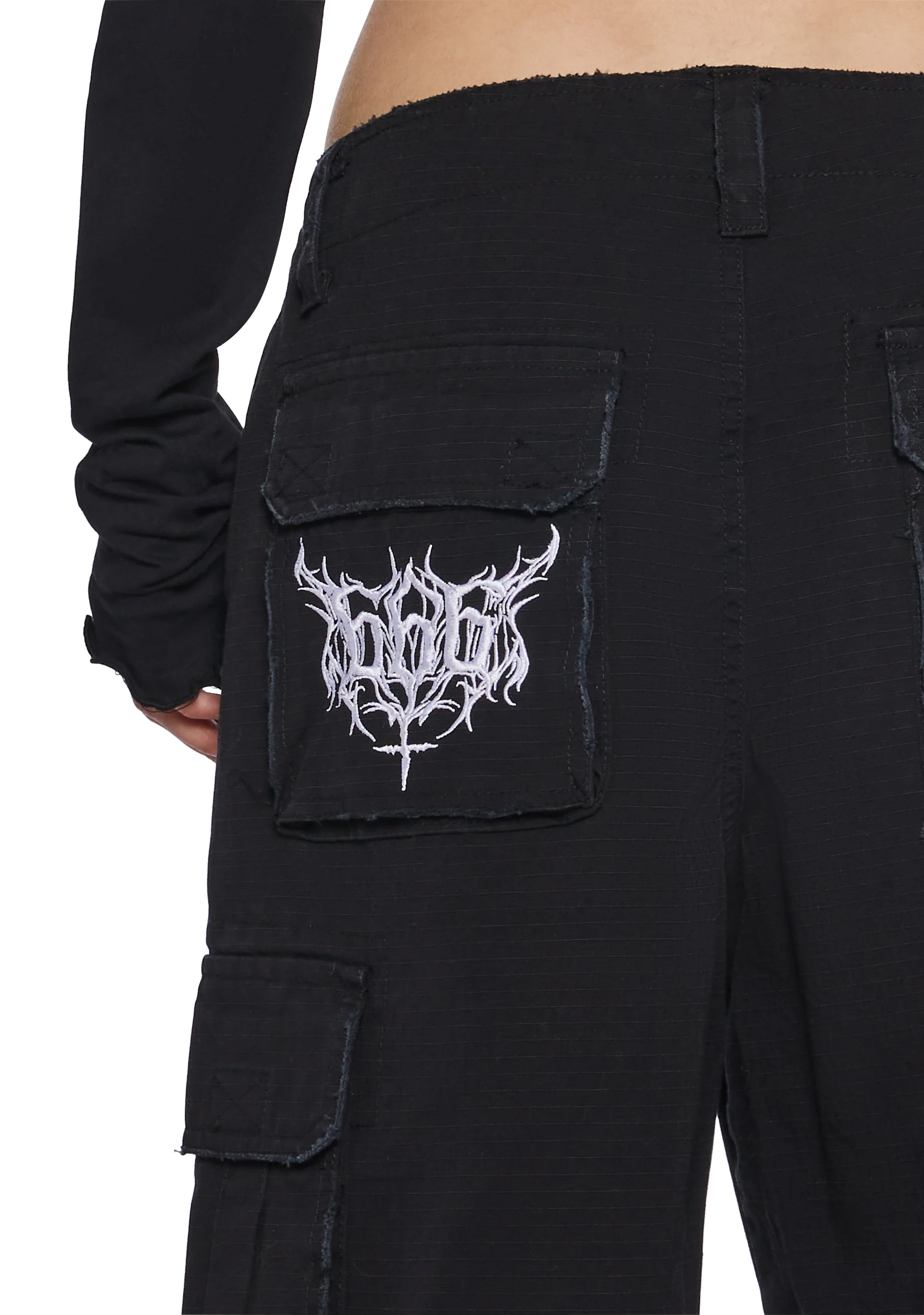 Goth Journal Distressed Shorts - Image 6