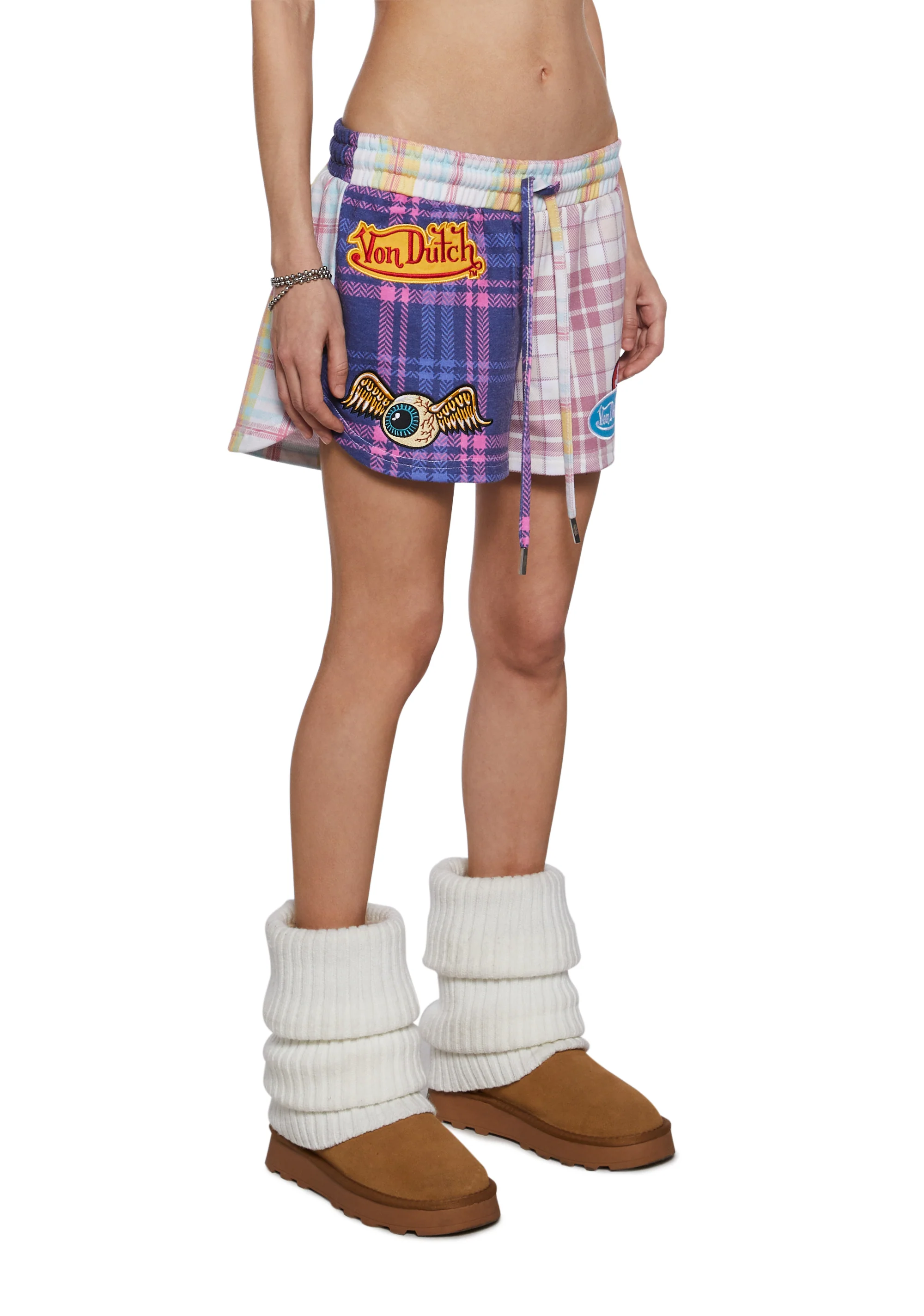 Patchwork Graphic Lounge Shorts - Image 5