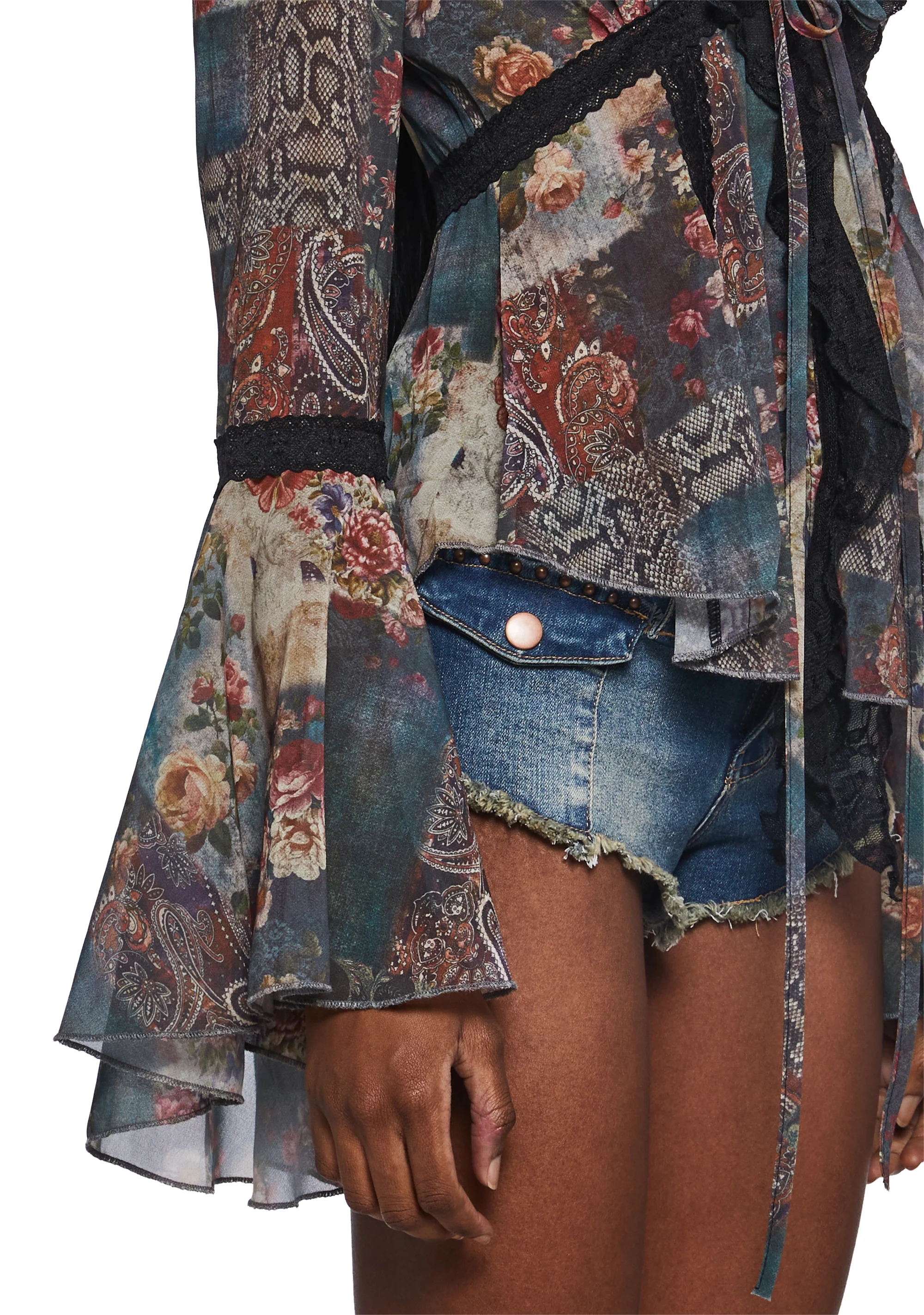 Alchemy Sparks Patchwork Blouse - Multi - Image 5
