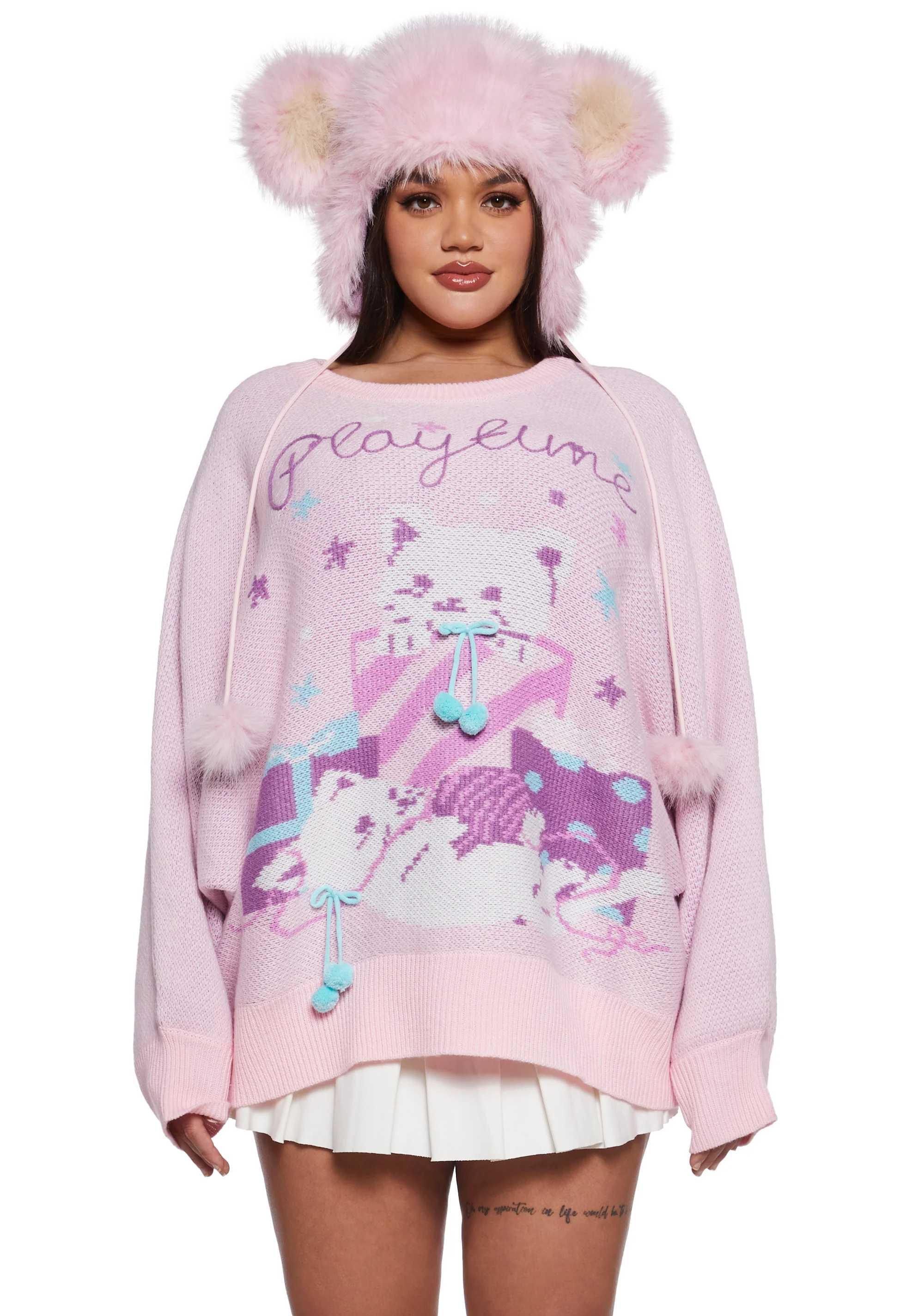 Paws And Surprises Intarsia Sweater - Image 2