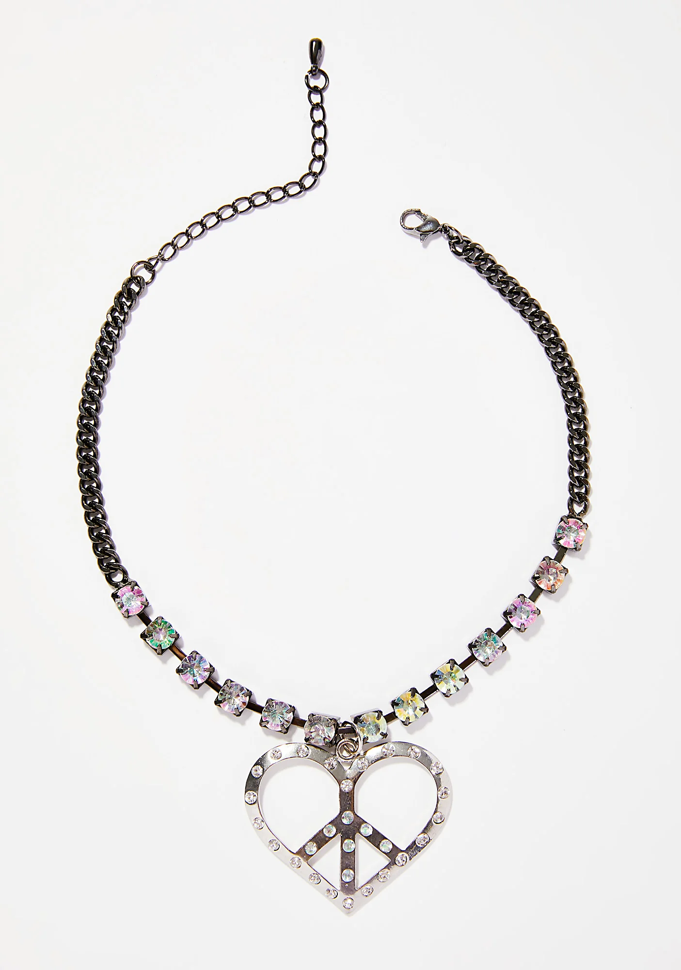 Peace N’ Love Rhinestone Choker - Image 2