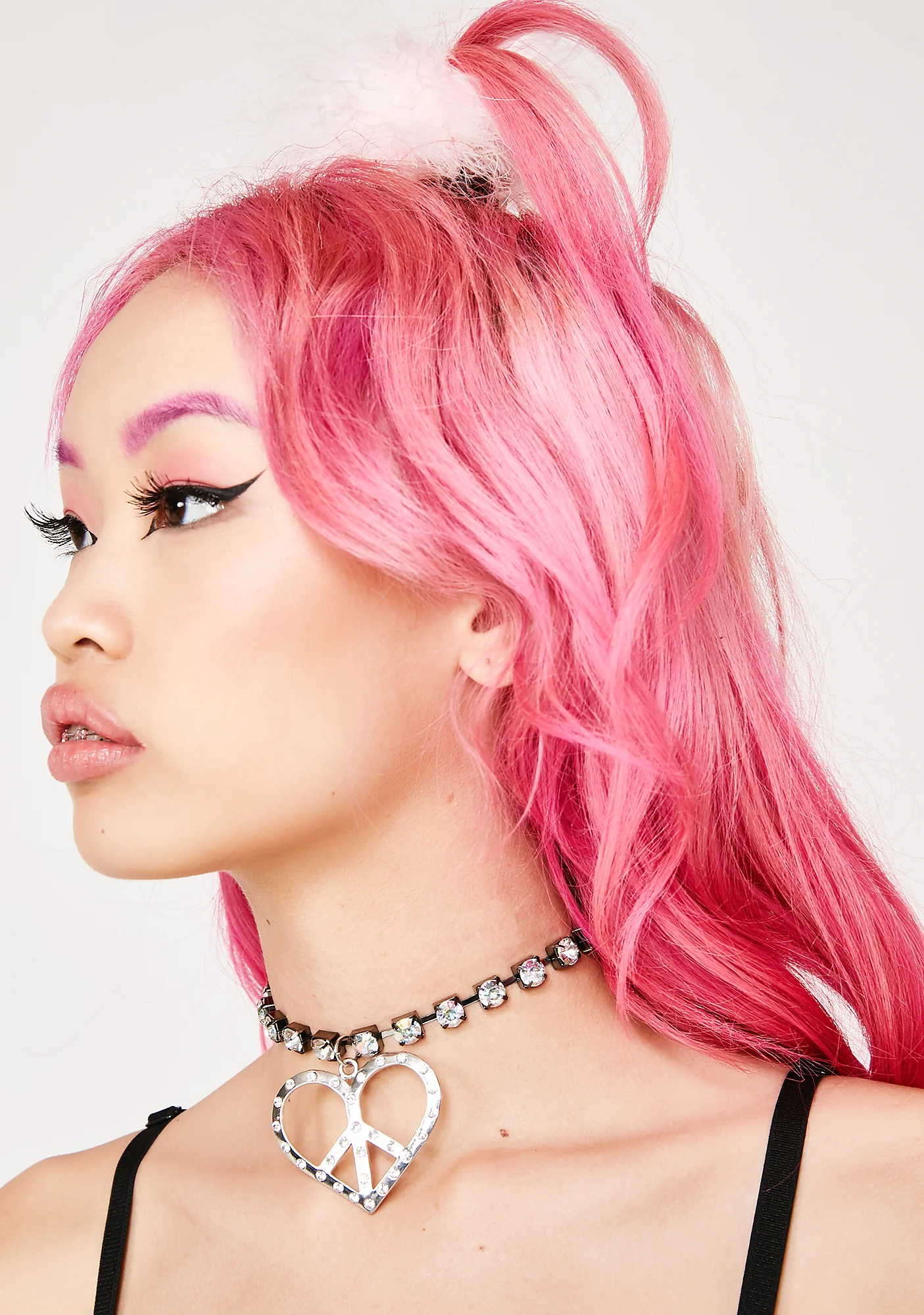 Peace N’ Love Rhinestone Choker - Image 4