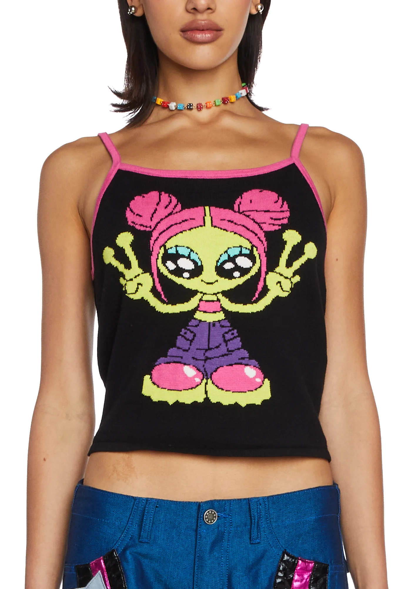 Peace Out Graphic Tank - Image 2