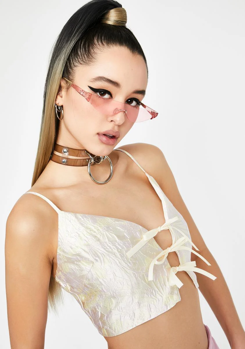 Pearl Idol Nights Brocade Top - Image 2