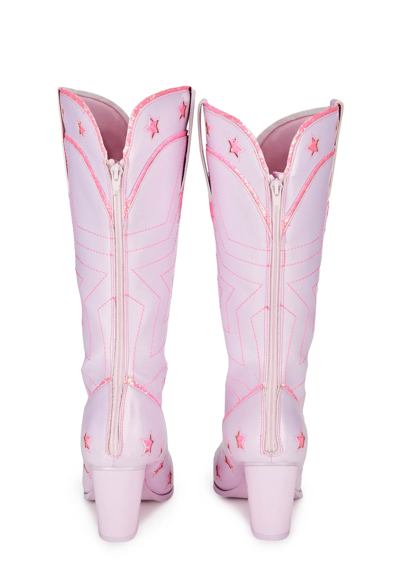 Pearl Star Space Cowgirl Boots - Pink - Image 4