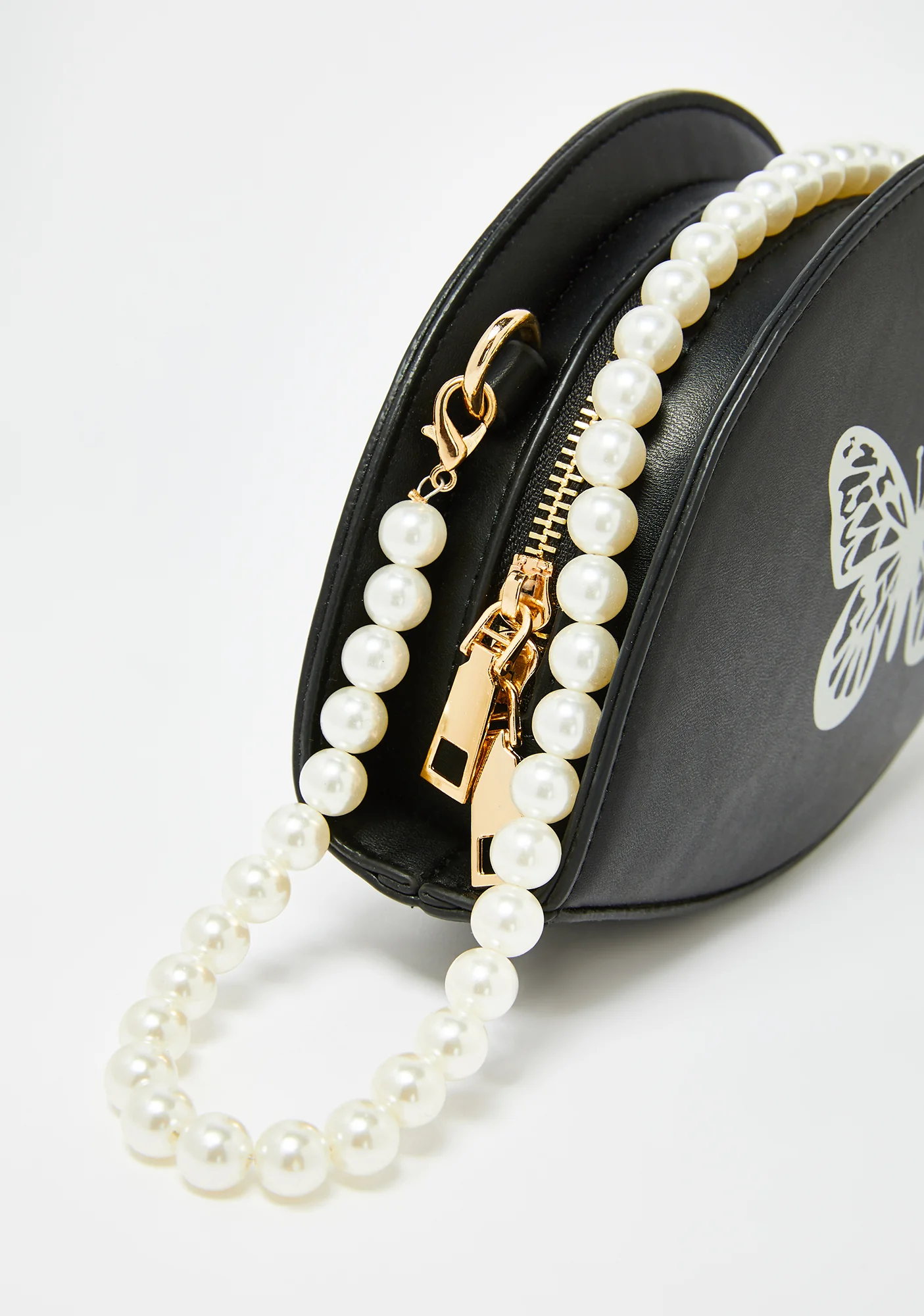 Pearly Dates Butterfly Crossbody Handbag - Image 2