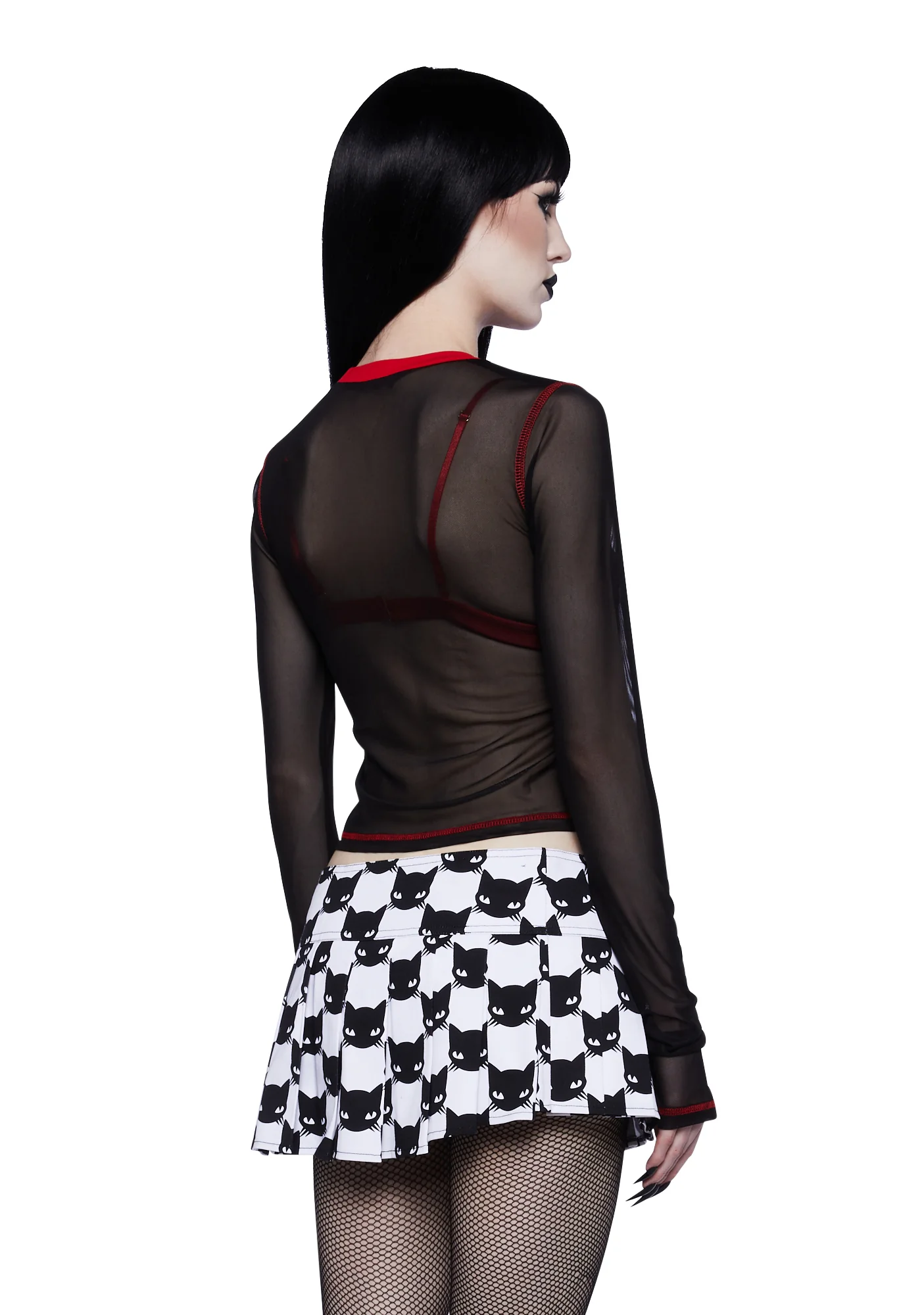 Peculiar Girl Mesh Top - Image 4