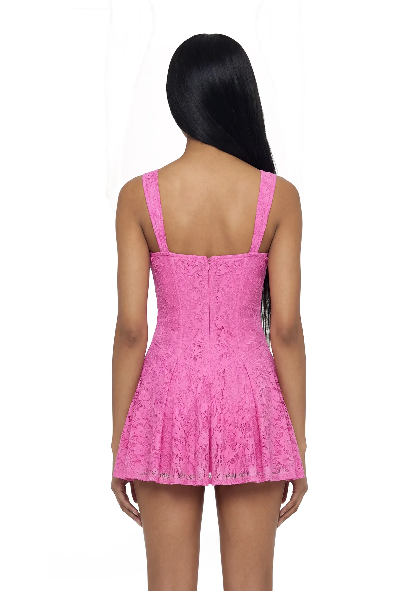 Perfect Date Mini Dress - Pink - Image 4