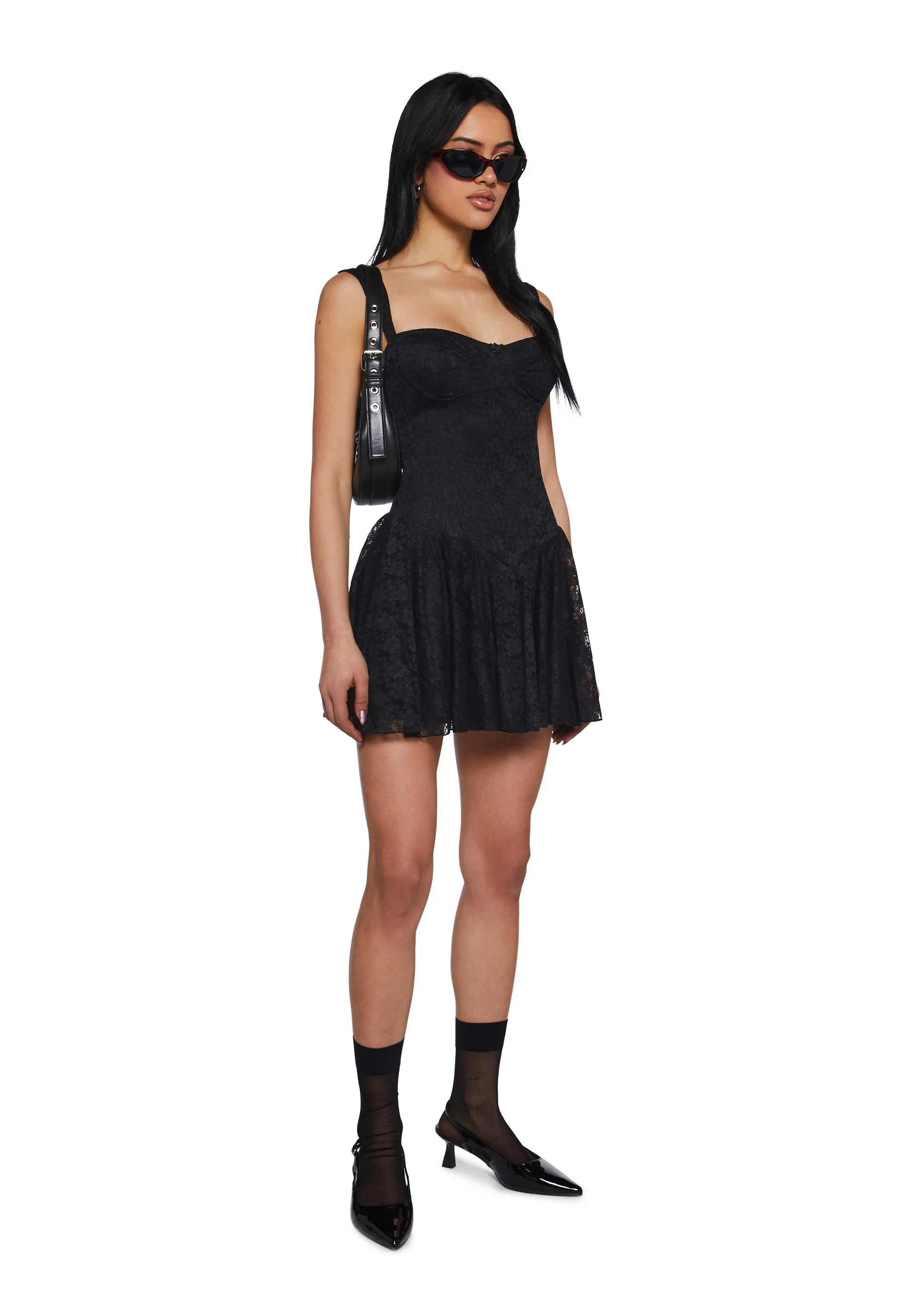 Perfect Date Mini Dress - Black - Image 2