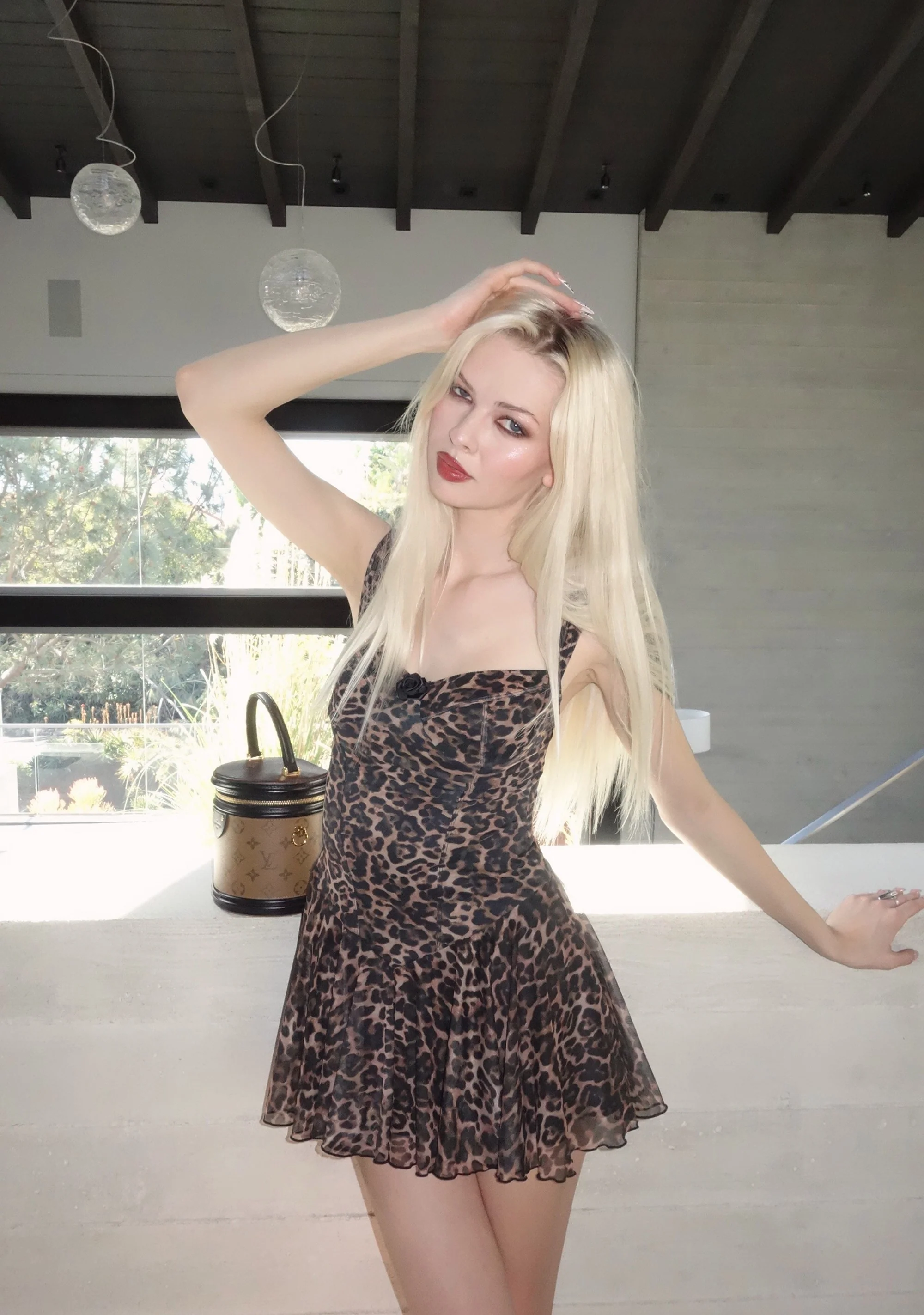 Perfect Date Mini Dress - Leopard - Image 6