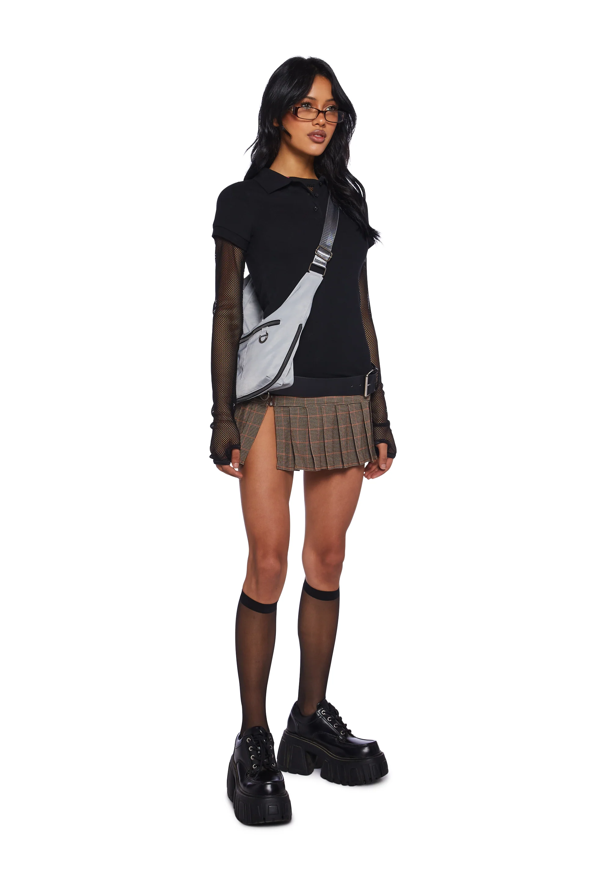 Perfectly Preppy Short Sleeve Top - Black - Image 2