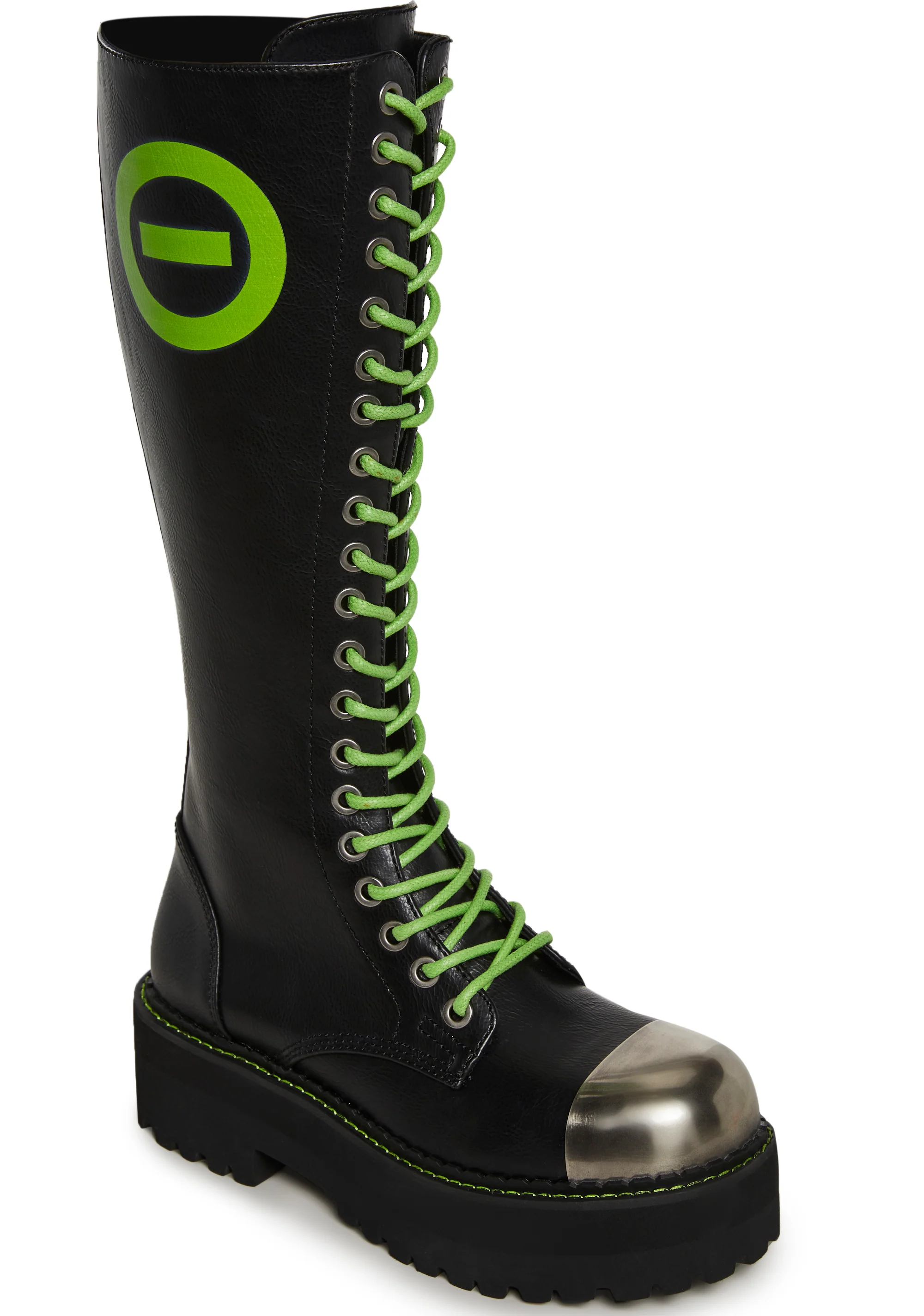 Type O Negative Steel Toe Lifted Combat Boots - Image 2