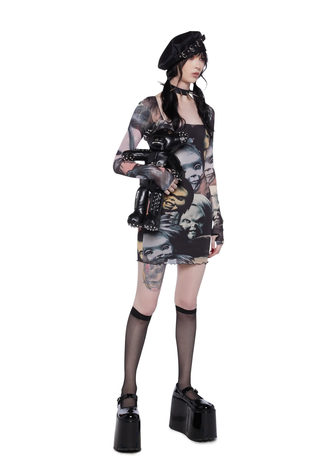 Petrified Night Mini Dress - Image 2
