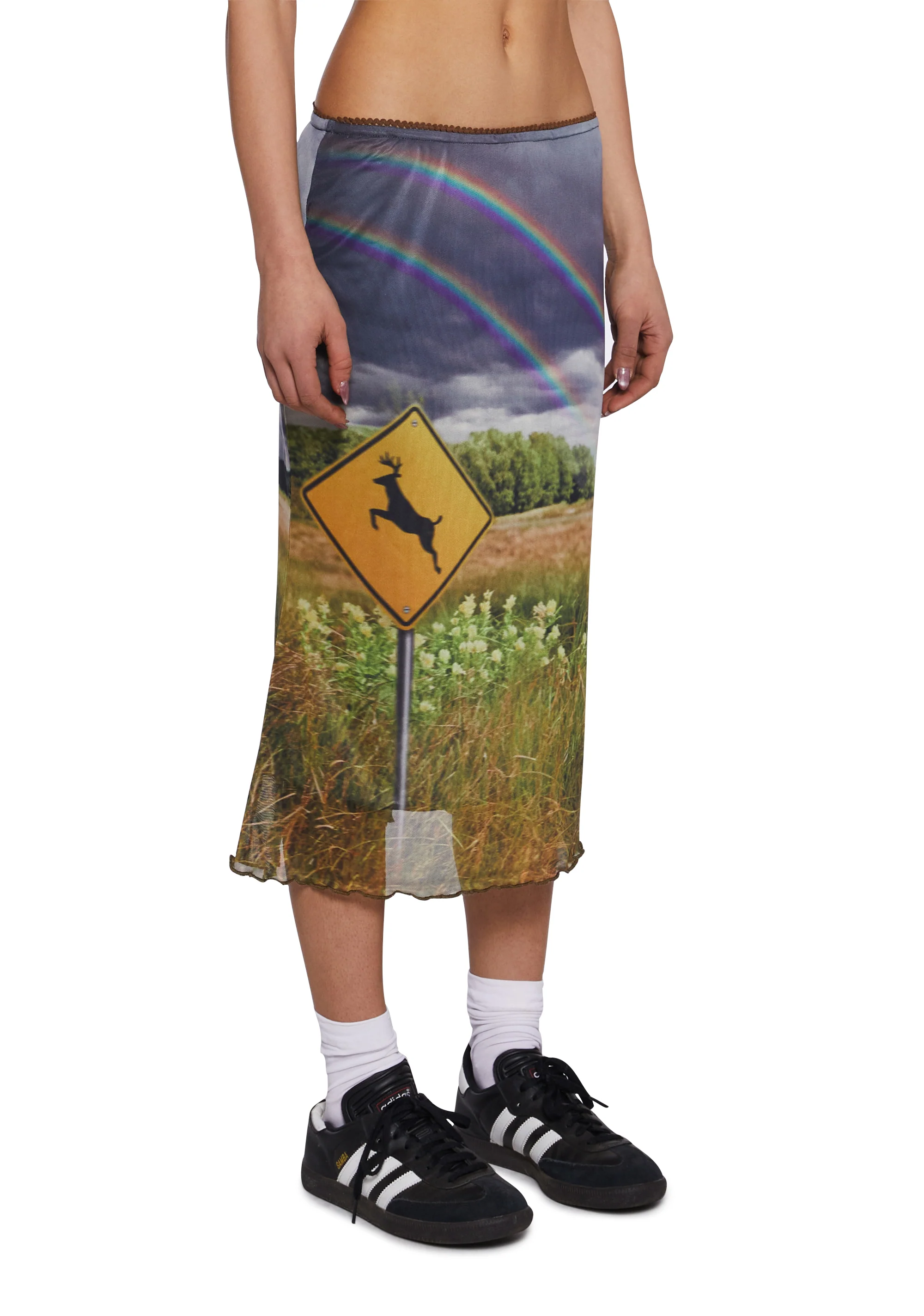 Double Rainbow Mind Mesh Skirt - Image 3