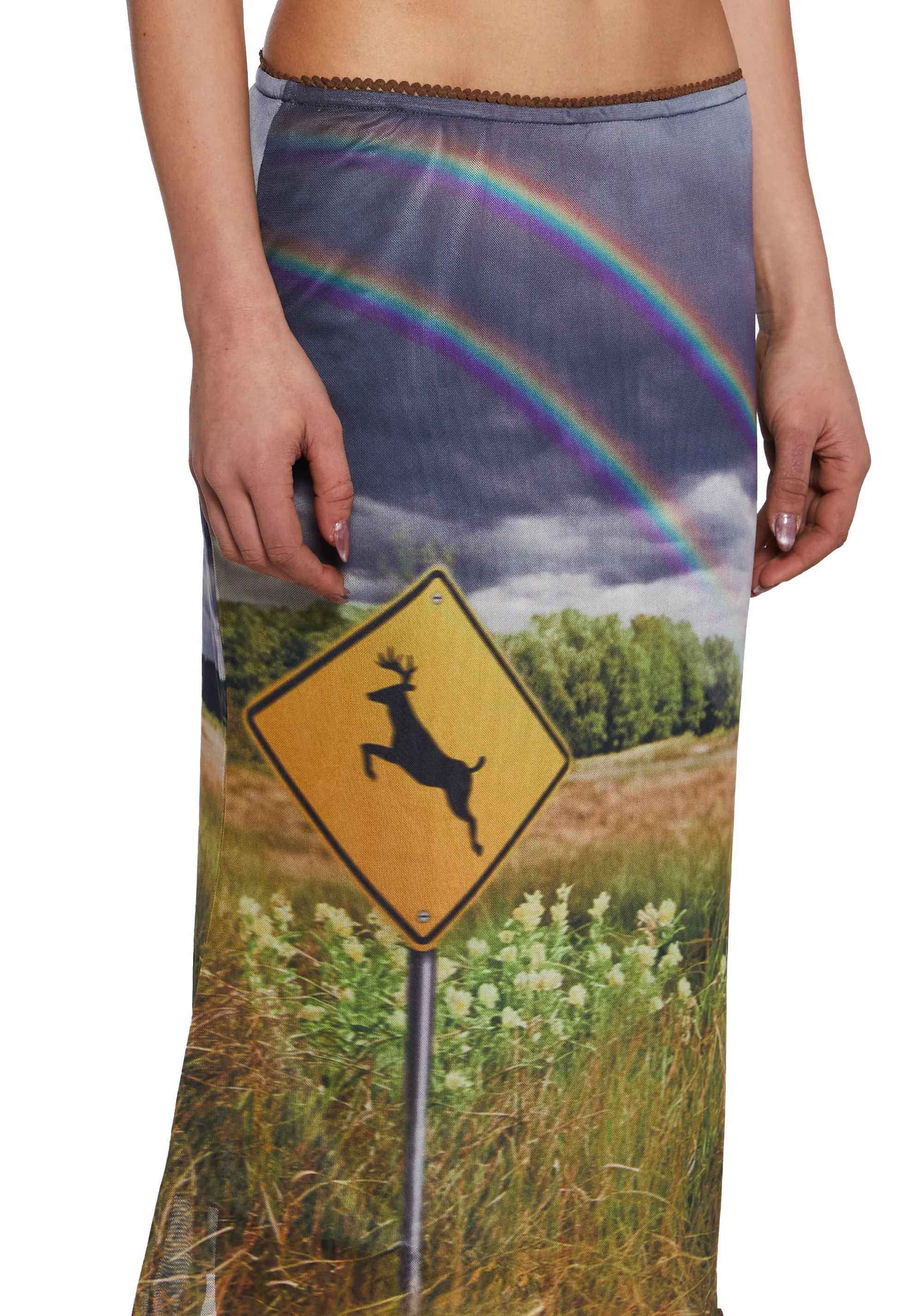 Double Rainbow Mind Mesh Skirt - Image 5