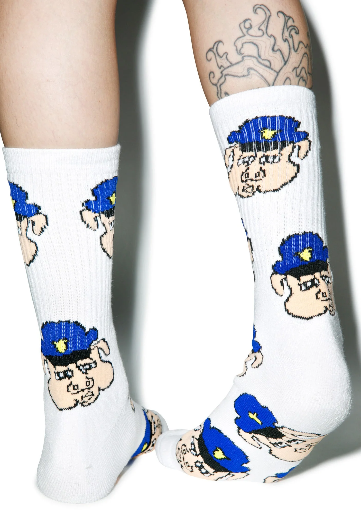 Pig Cop Socks - Black - Image 4
