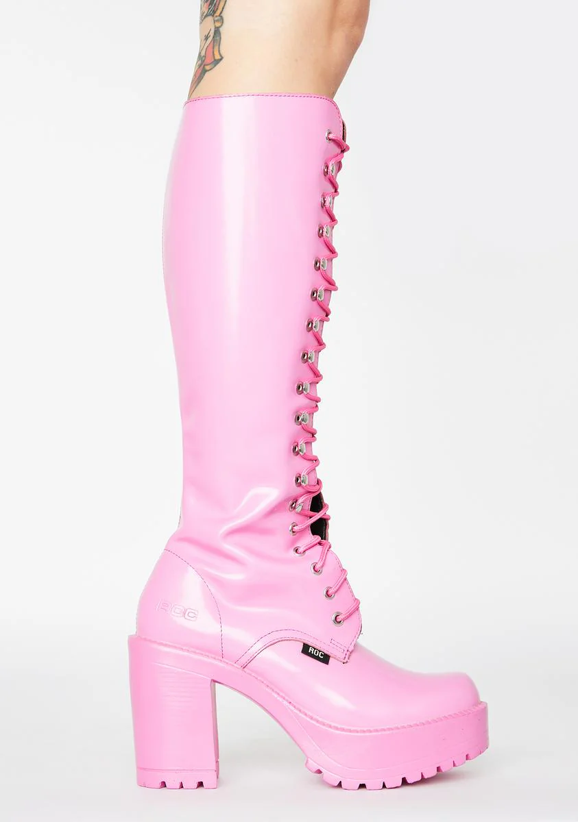 Pink Lash Boots - Light Pink - Image 2