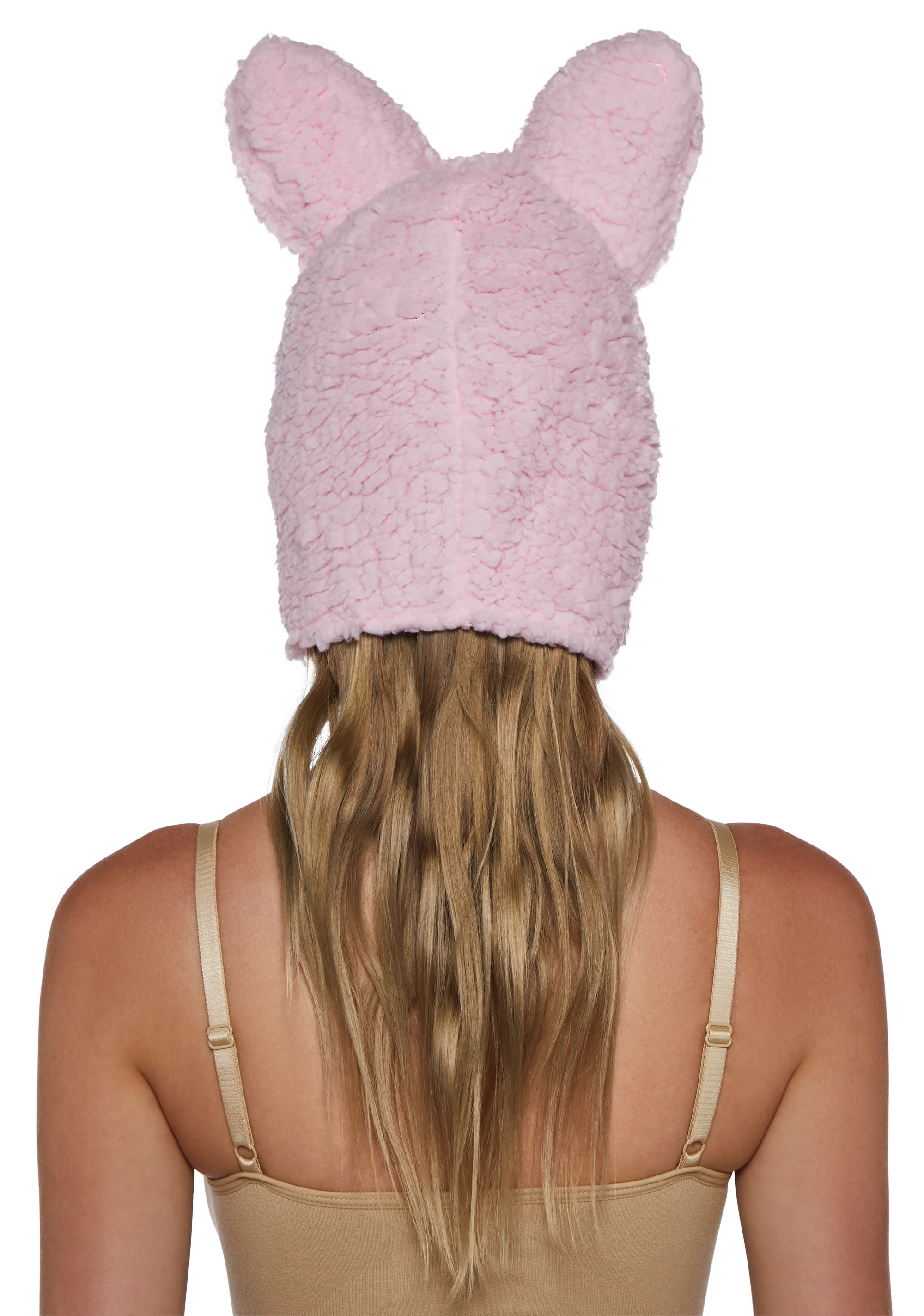 Little Monster Costume Hood - Pink - Image 4