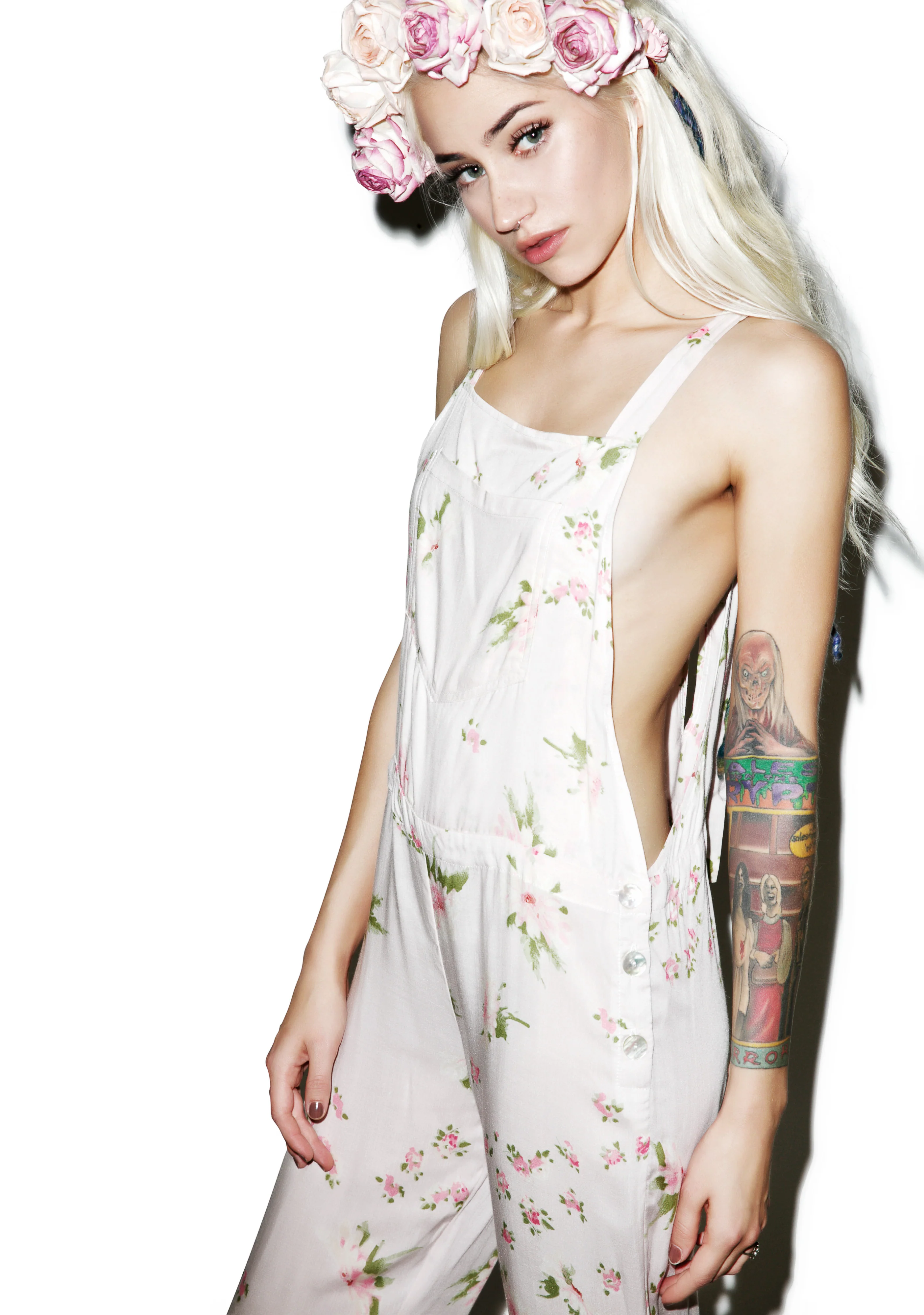 Pink Petals Long Overall Jumper - Image 3