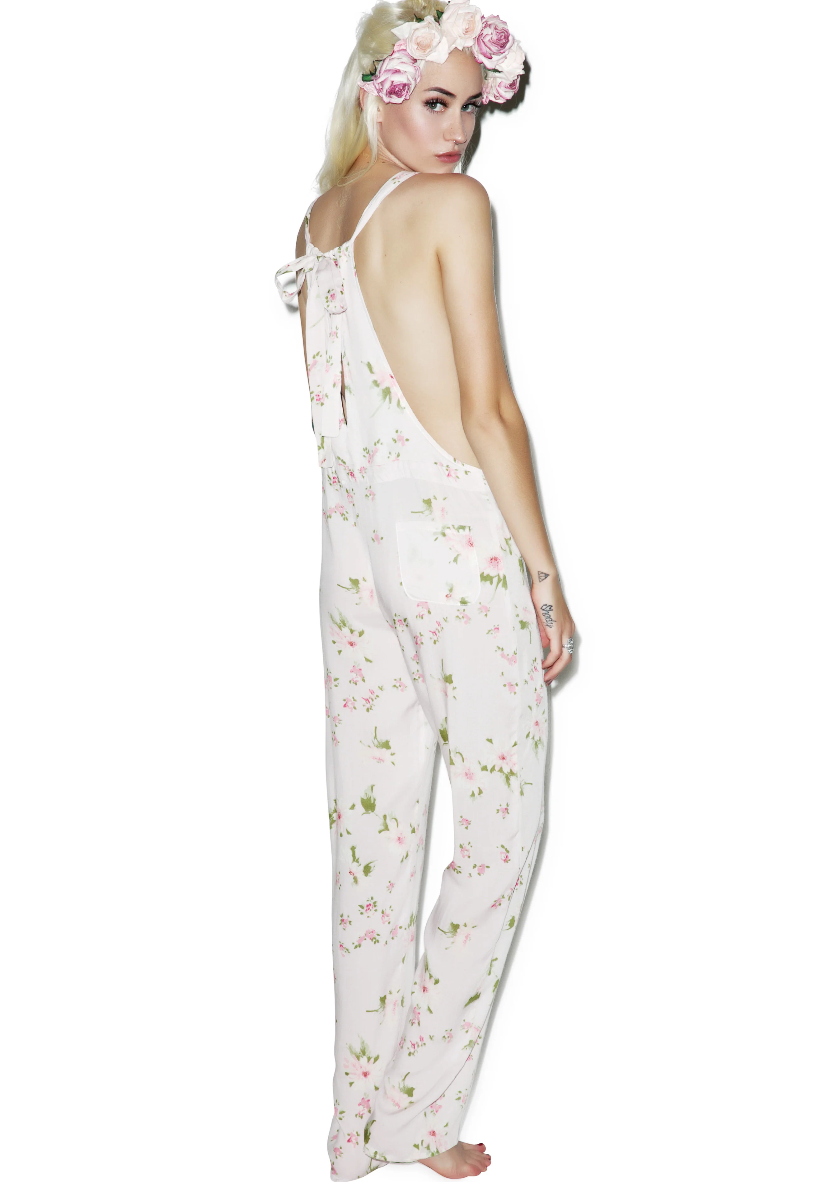 Pink Petals Long Overall Jumper - Image 4