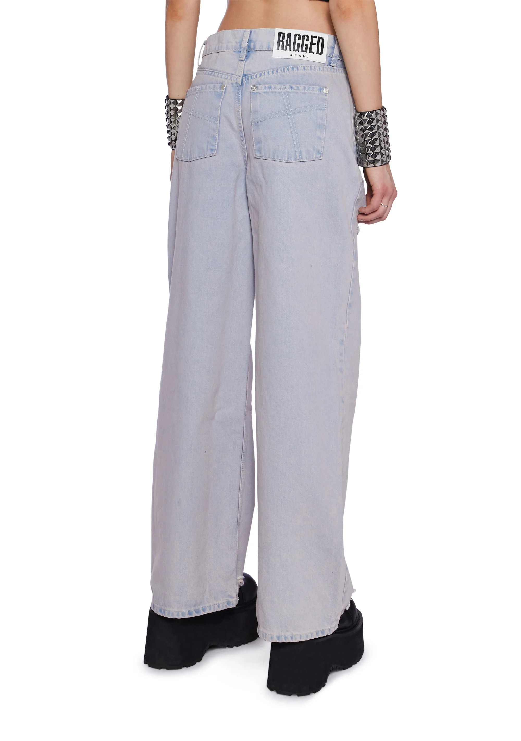 Pink Wash Distressed Release Jeans - Image 5