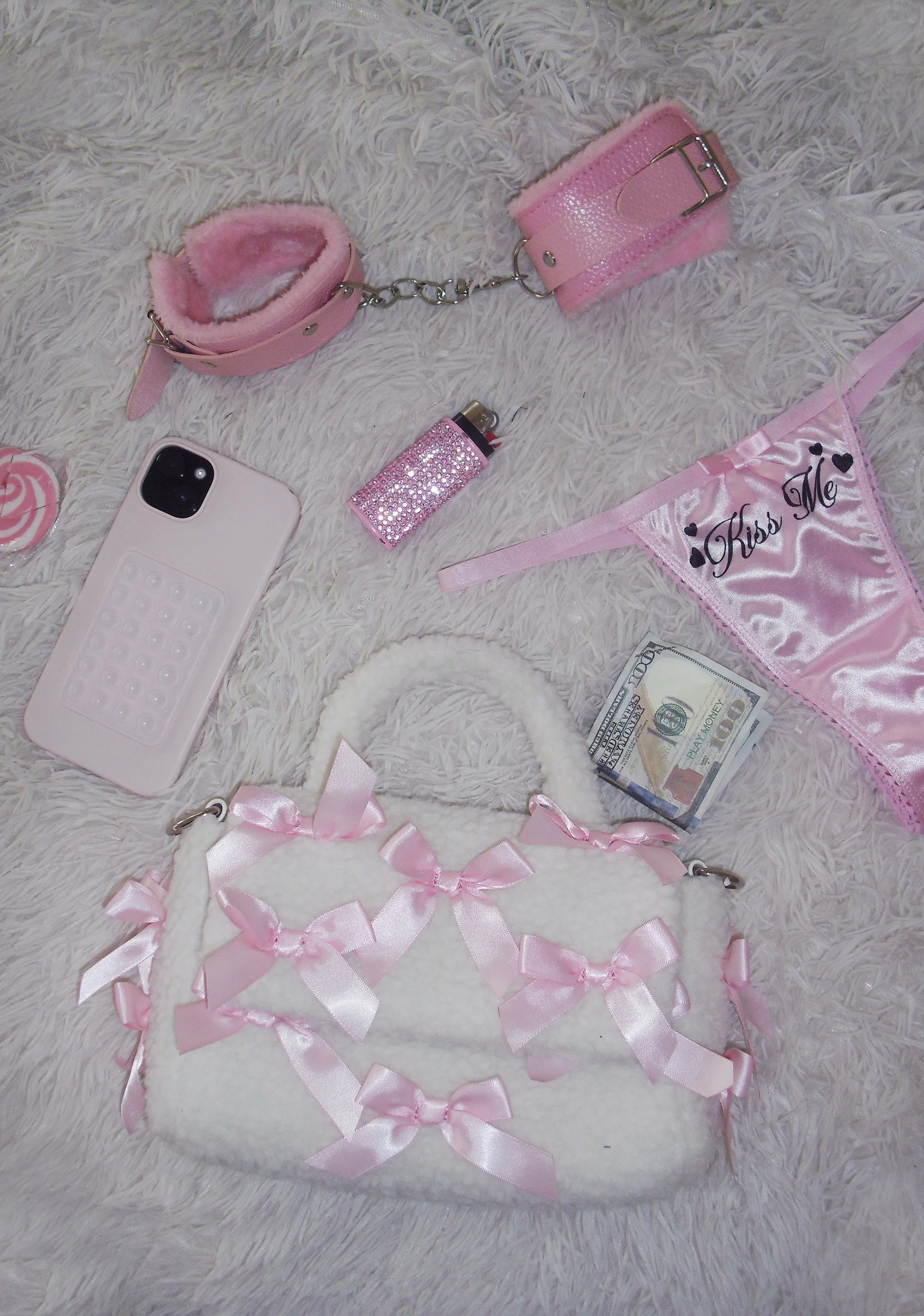 Pinky Promise Plush Handbag - Image 6