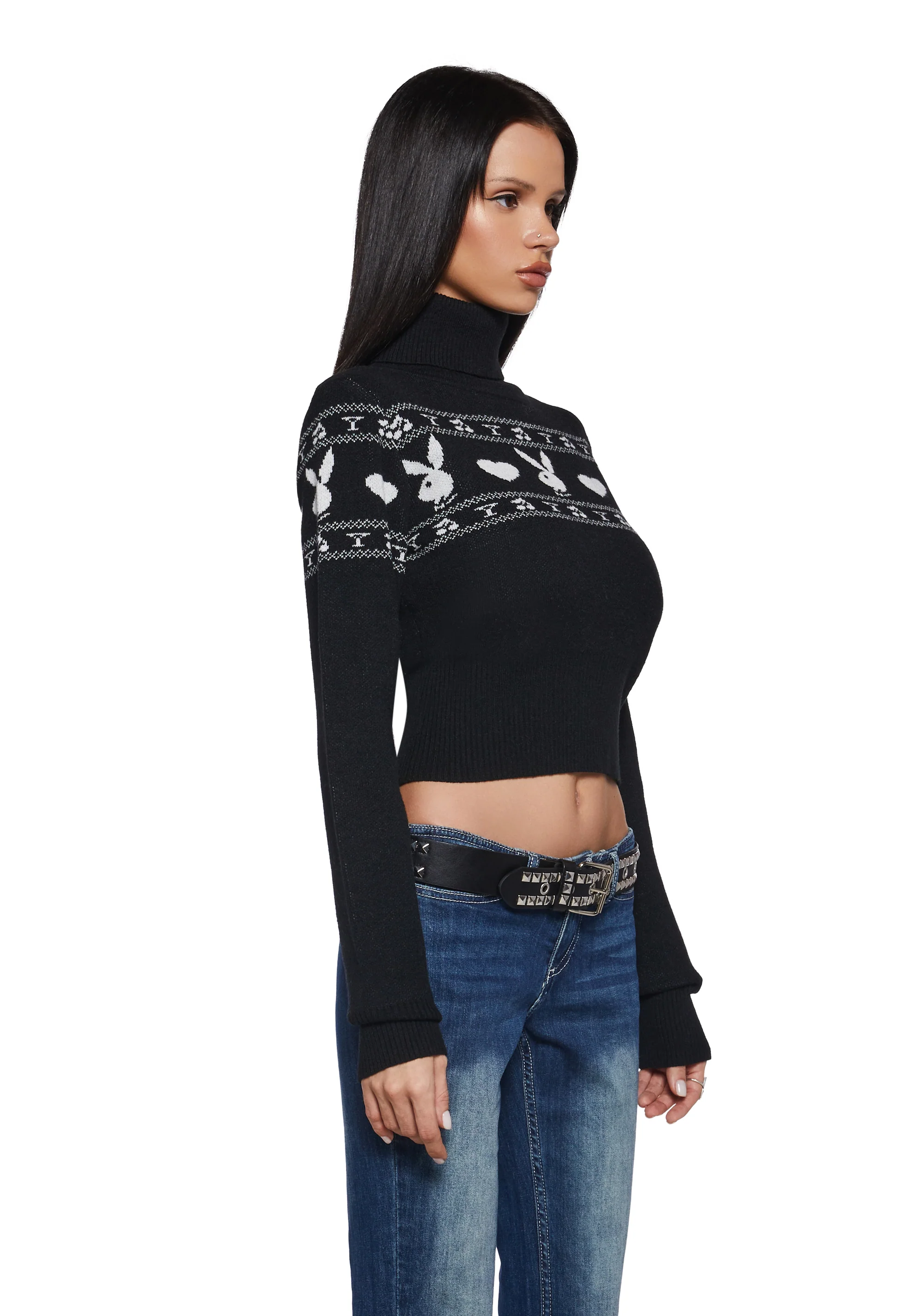 Pinup Charm Intarsia Sweater - Image 3