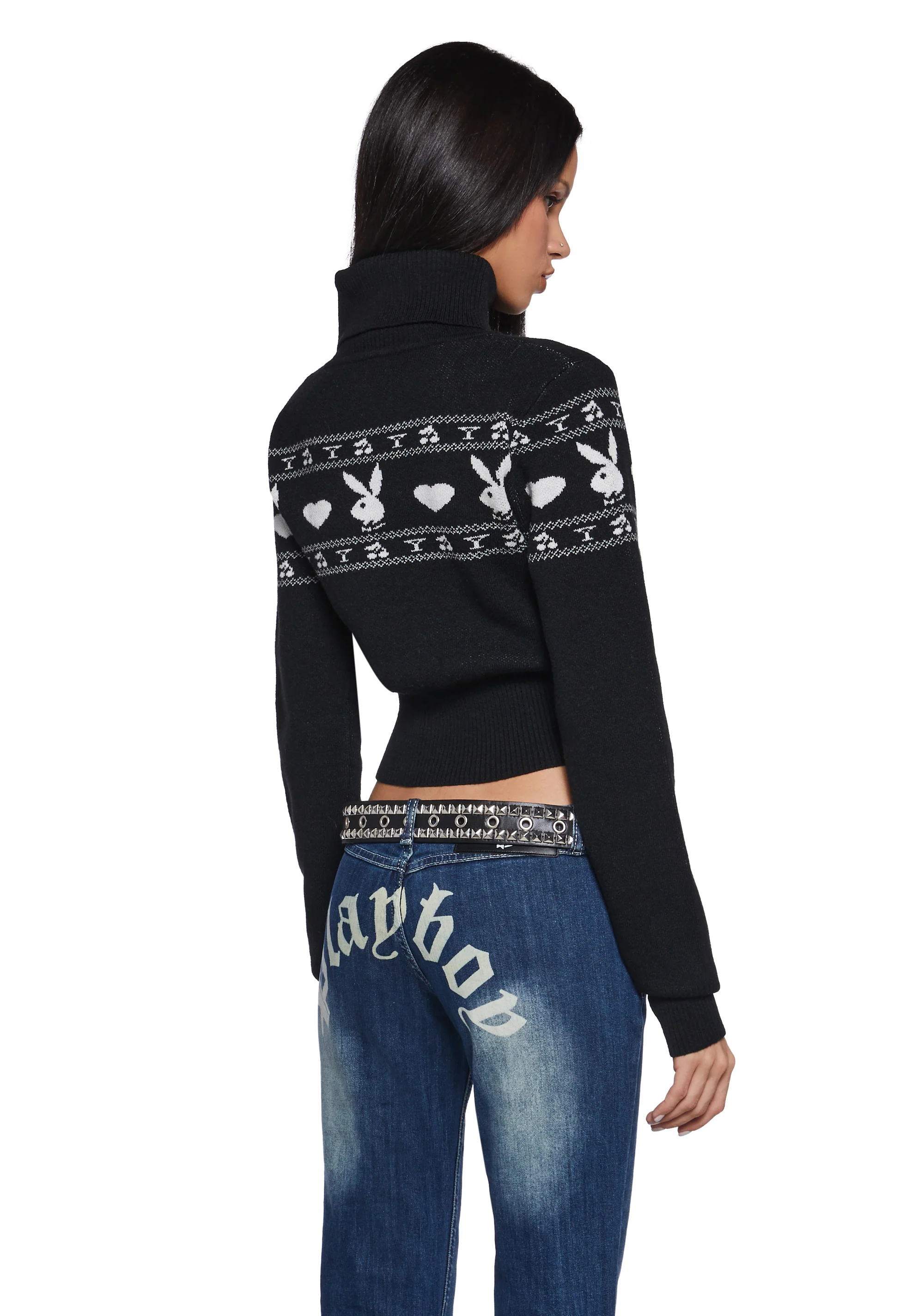 Pinup Charm Intarsia Sweater - Image 4