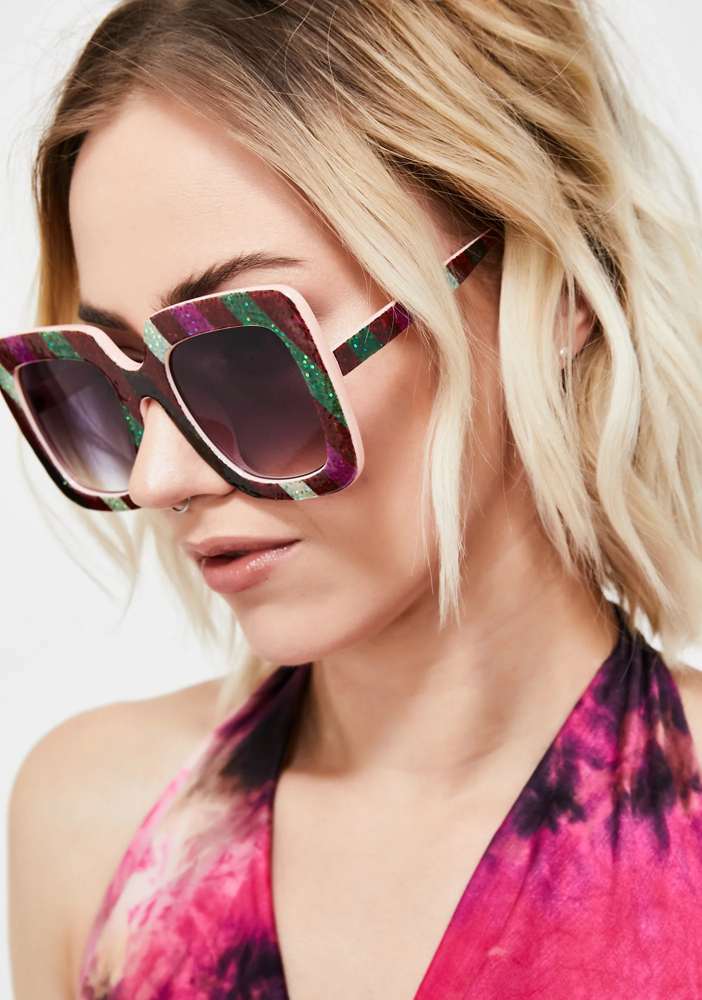 Pixie Sparkle Funk Square Sunglasses - Image 2