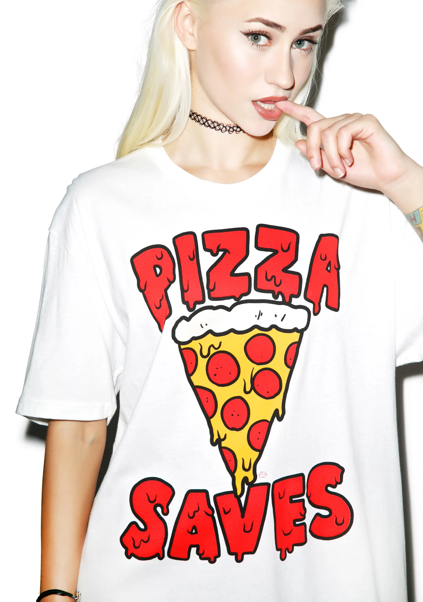 Pizza Saves Tee - Image 2